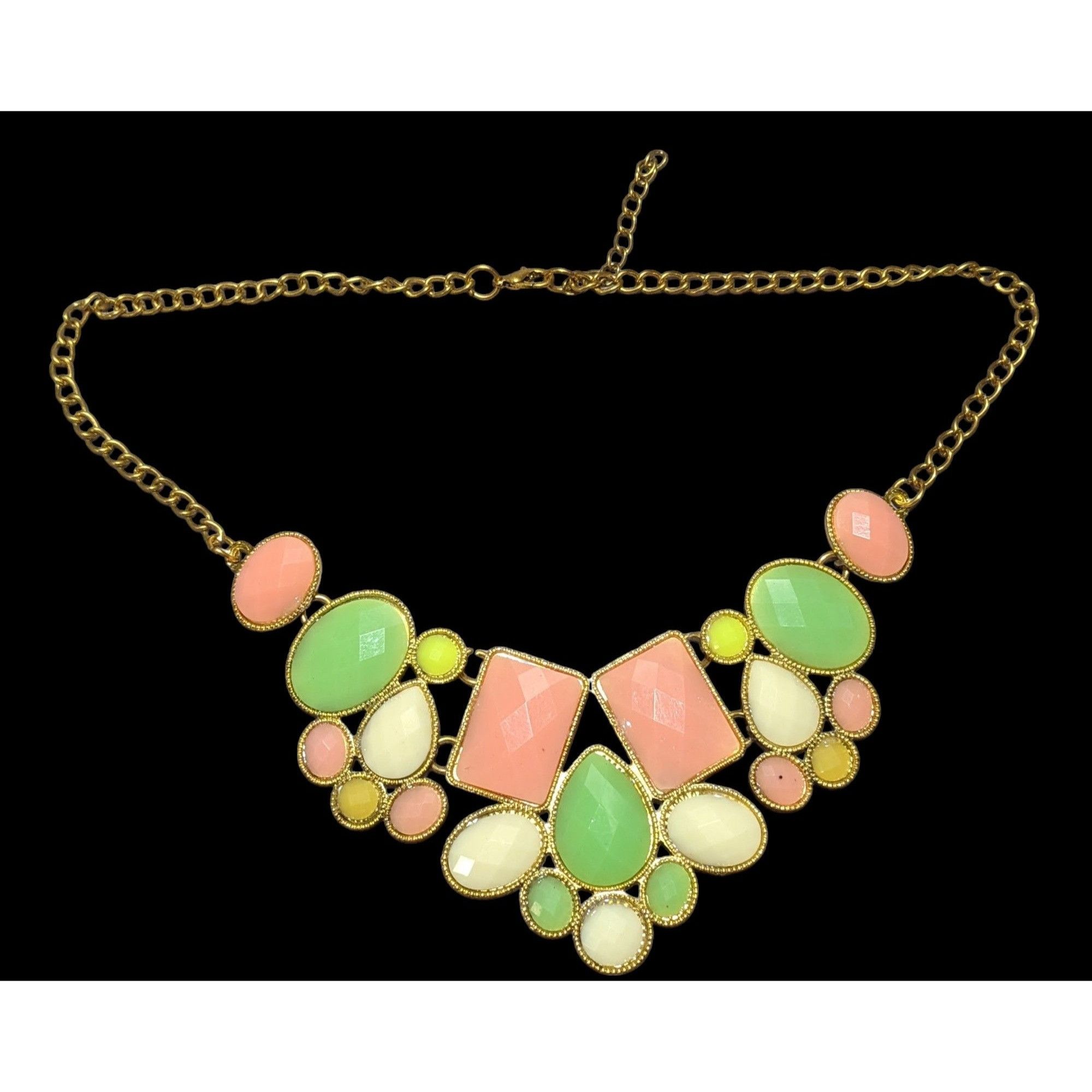 Other 60s Style Gemmed Bib Statement Necklace Size ONE SIZE - 1 Thumbnail