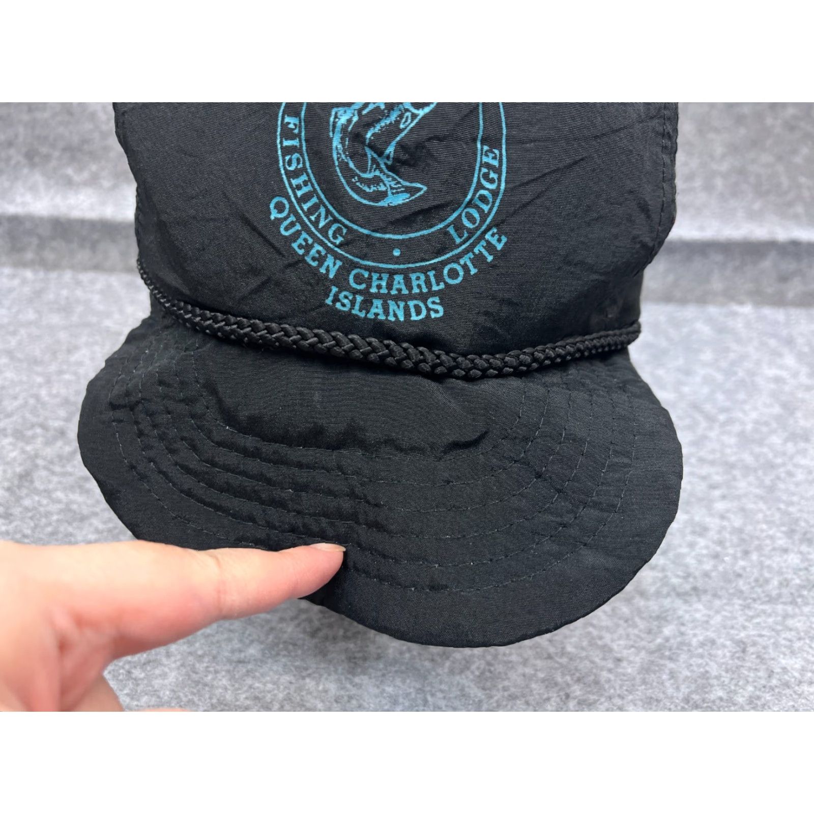 Vintage Langara Hat Cap Snapback Adult One Size Black Unisex 90s Fish Camp Langara Brand Adjustable Twill Polyester Cap - MensWomens BoysGirls Size ONE SIZE - 4 Thumbnail