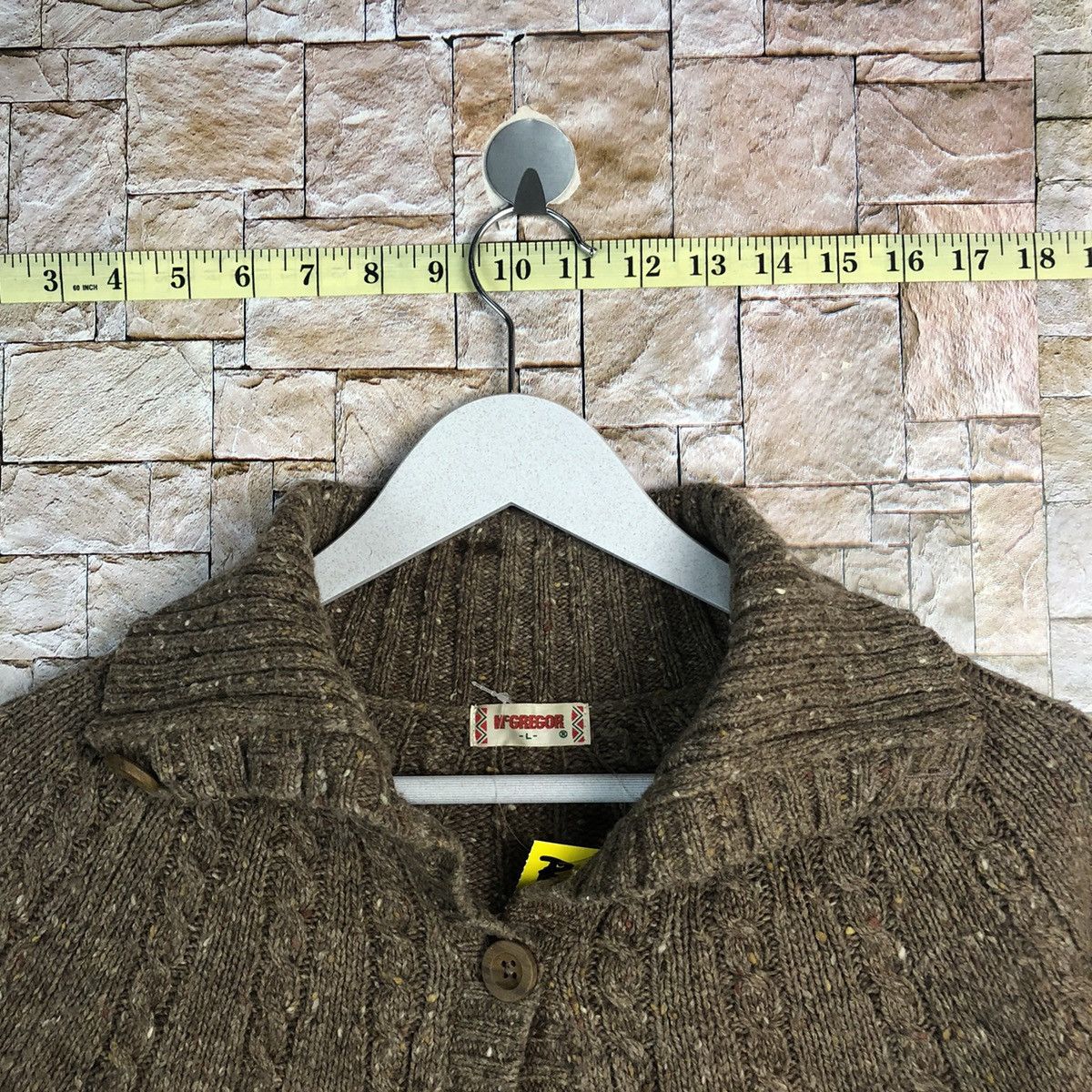 Homespun Knitwear × McGregor Mc Gregor Brown Knitwear #A945 Size L / US 10 / IT 46 - 4 Thumbnail