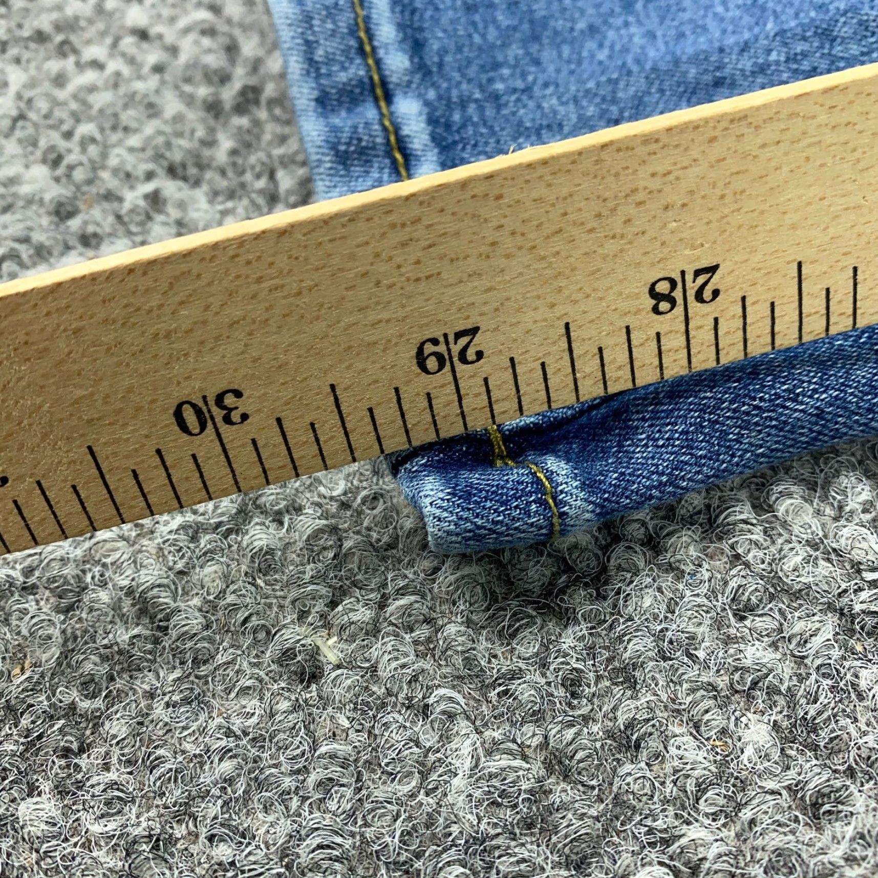 Levi's Levi's Waimea Skinny Fit Jeans Mens 28x30 Blue Straight Leg Distressed Grunge Size US 27 - 5 Thumbnail