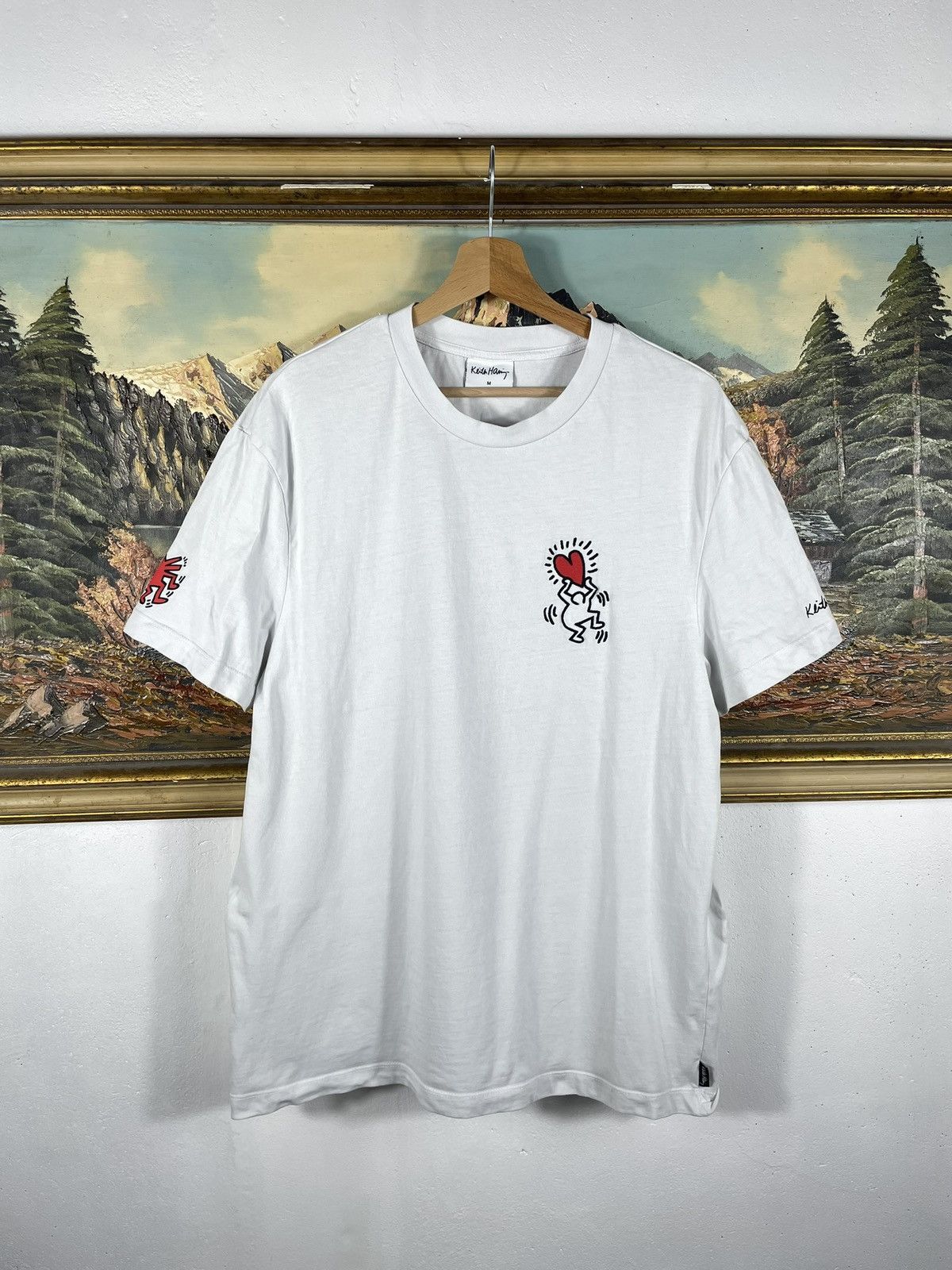 Japanese Brand × Keith Haring Keith Haring Art Skateboard White T-Shirt Tee Size US M / EU 48-50 / 2 - 2 Thumbnail
