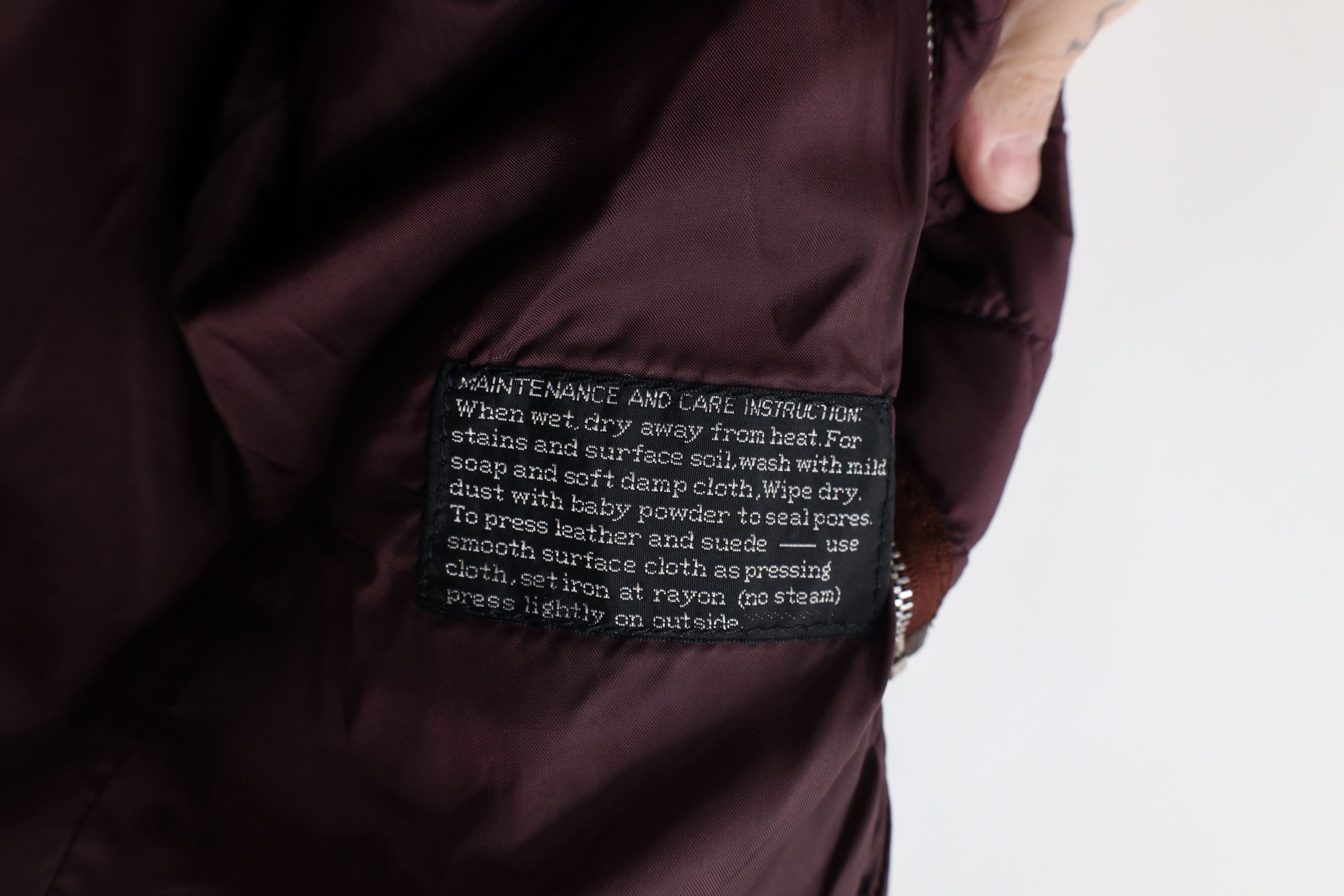 Vintage Vintage 80s 90s Streetwear Buckle Leather Jacket Oxblood Size L / US 10 / IT 46 - 10 Thumbnail