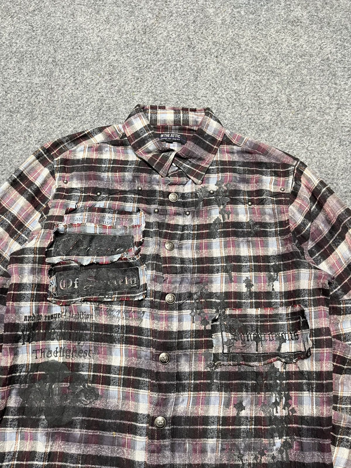In The Attic ❌SOLDOUT❌❌In The Attic Embroidered Flanel Shirt Size US M / EU 48-50 / 2 - 9 Thumbnail