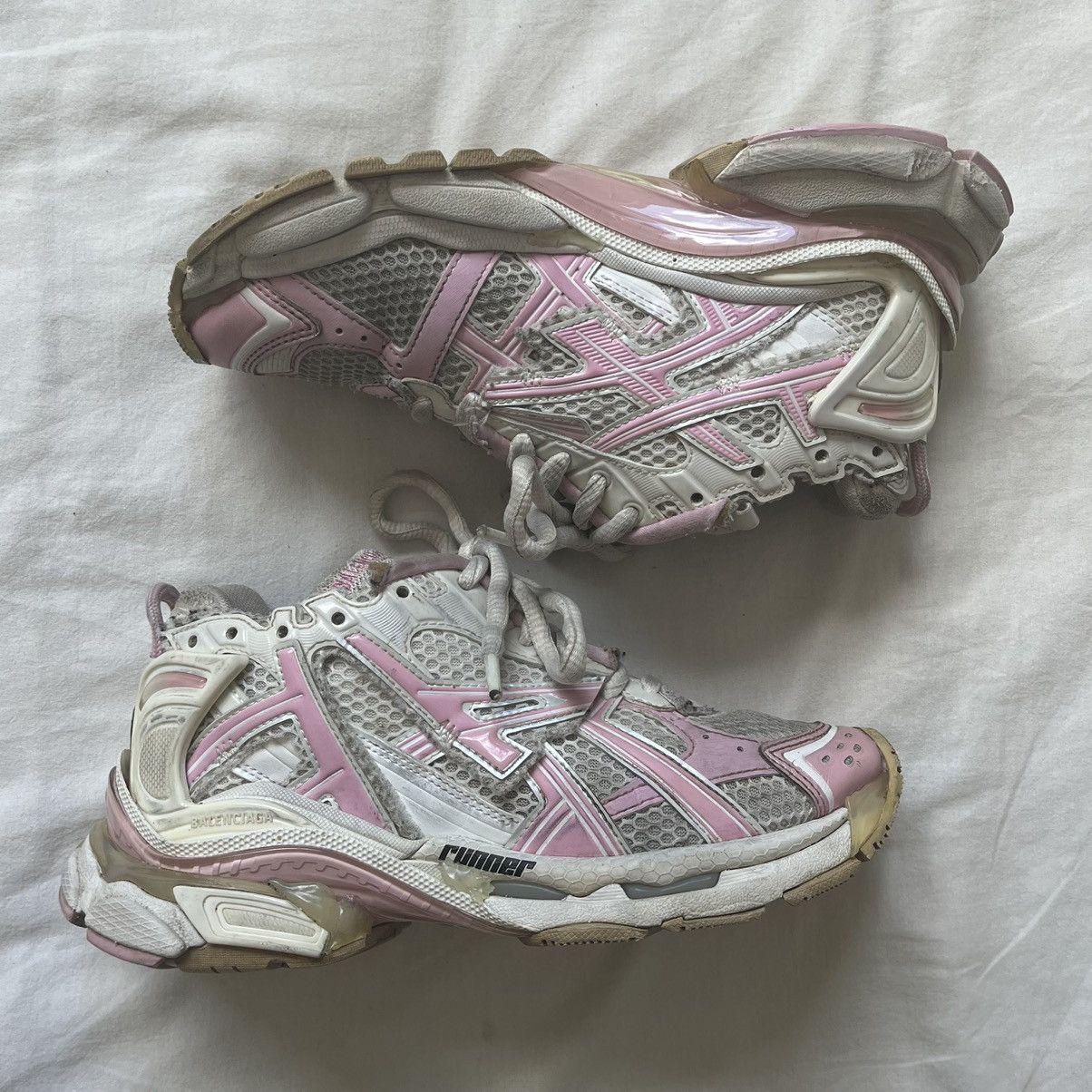 Balenciaga Balenciaga Runner white/pink Size US 5 / IT 35 - 2 Thumbnail
