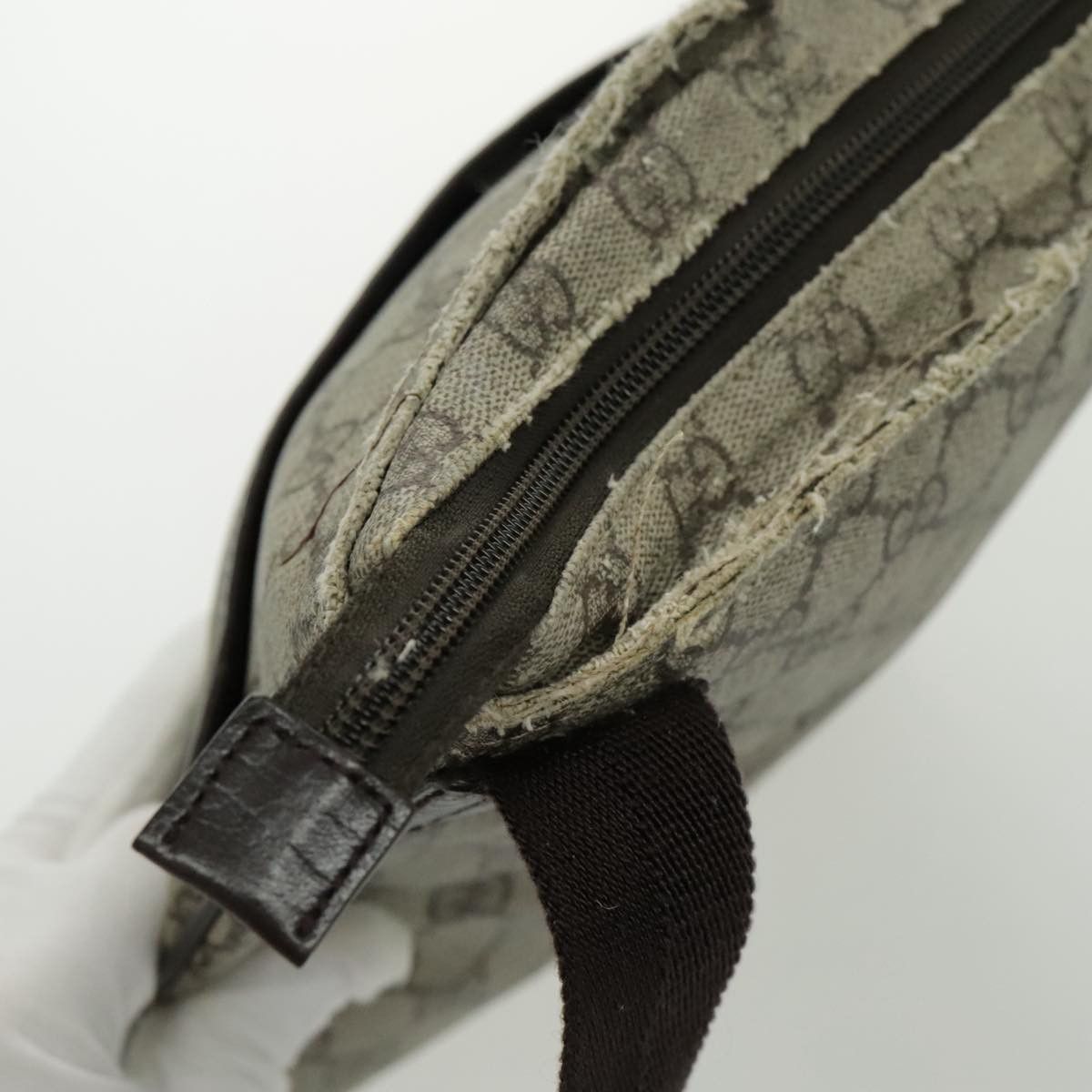 Gucci GUCCI GG Supreme Shoulder Bag Pvc Leather Beige Brown Silver Size ONE SIZE - 9 Thumbnail