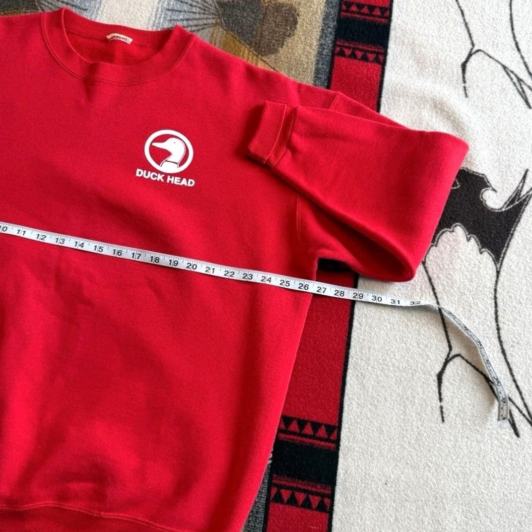 Vintage VINTAGE Duck Head Sweatshirt XL Spell Out Back Nature Outdoor Red 90s Mens Size US XL / EU 56 / 4 - 6 Thumbnail
