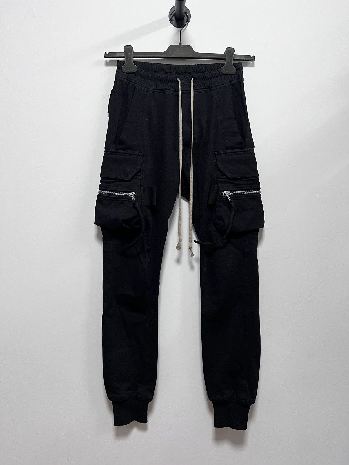 image of Rick Owens Mastodon Cargo Joggers Pants Sz46 in Black, Men's (Size 32)