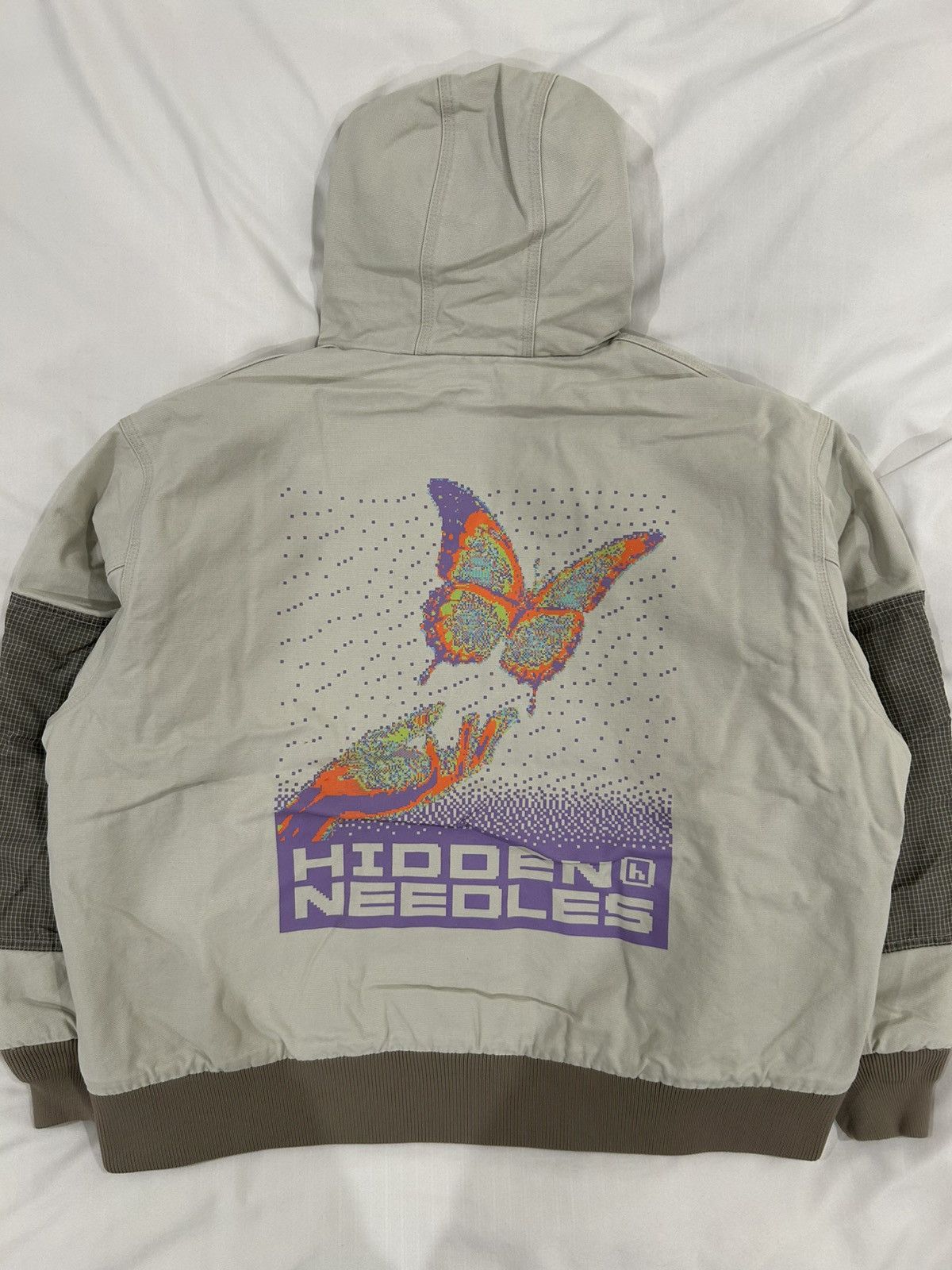 HIDDEN × Needles Needles Hidden NY Zipped Work Hoodie Jacket Butterfly Japan Size US M / EU 48-50 / 2 - 1 Thumbnail