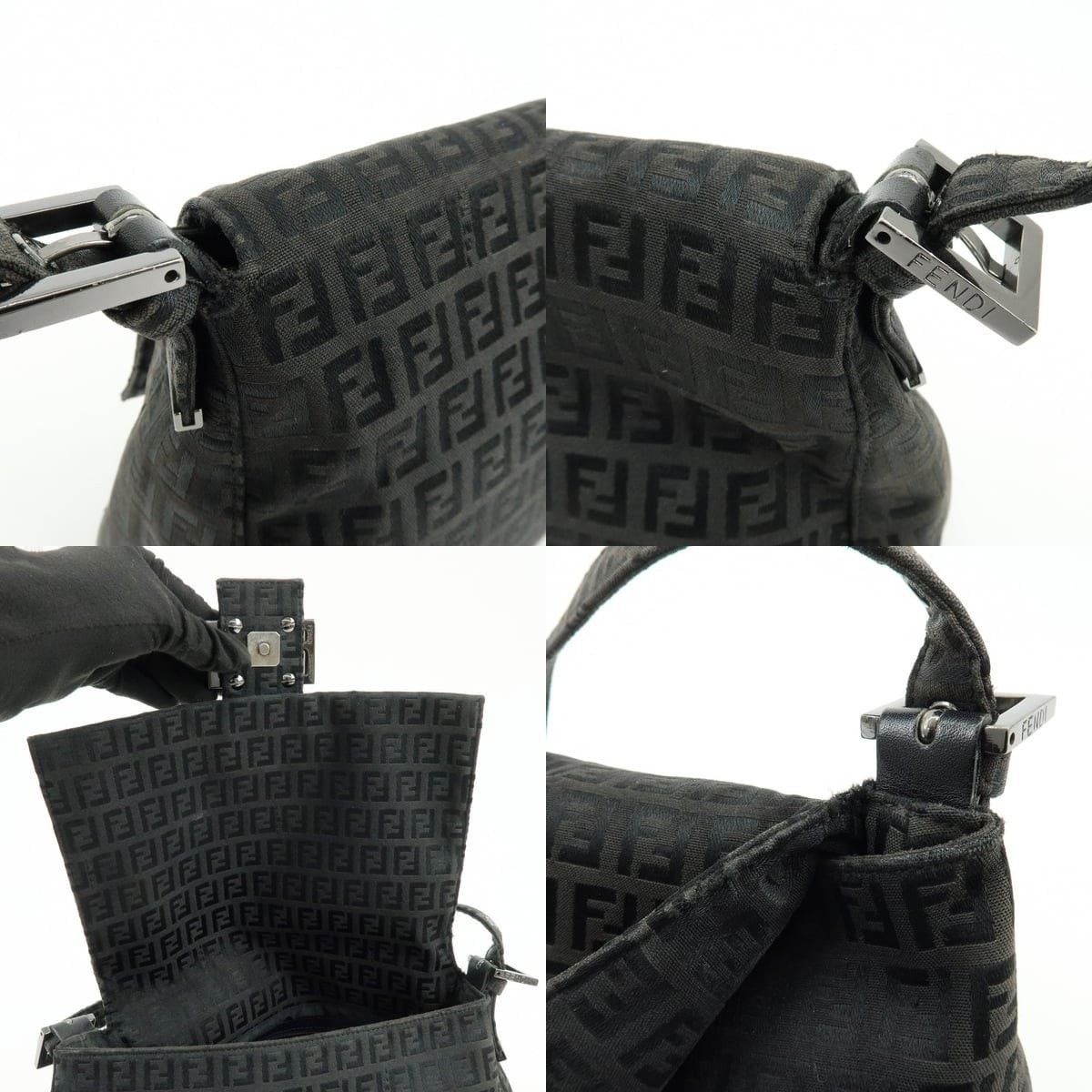 Fendi Fendi Zucca Mamma Baguette Shoulder Bag Black Size ONE SIZE - 6 Thumbnail