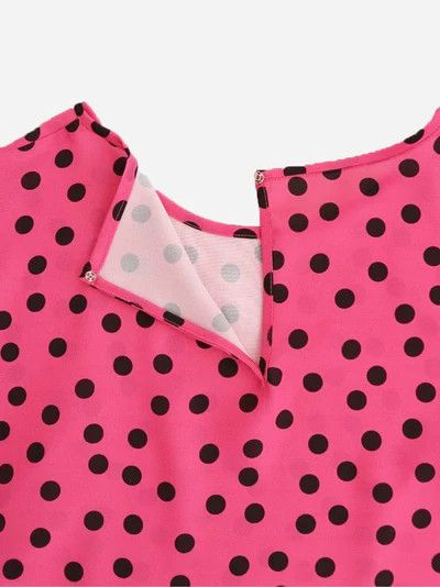 Dolce & Gabbana o1y0925 Silk Blouse in Fuchsia/Black Size XS / US 0-2 / IT 36-38 - 2 Thumbnail