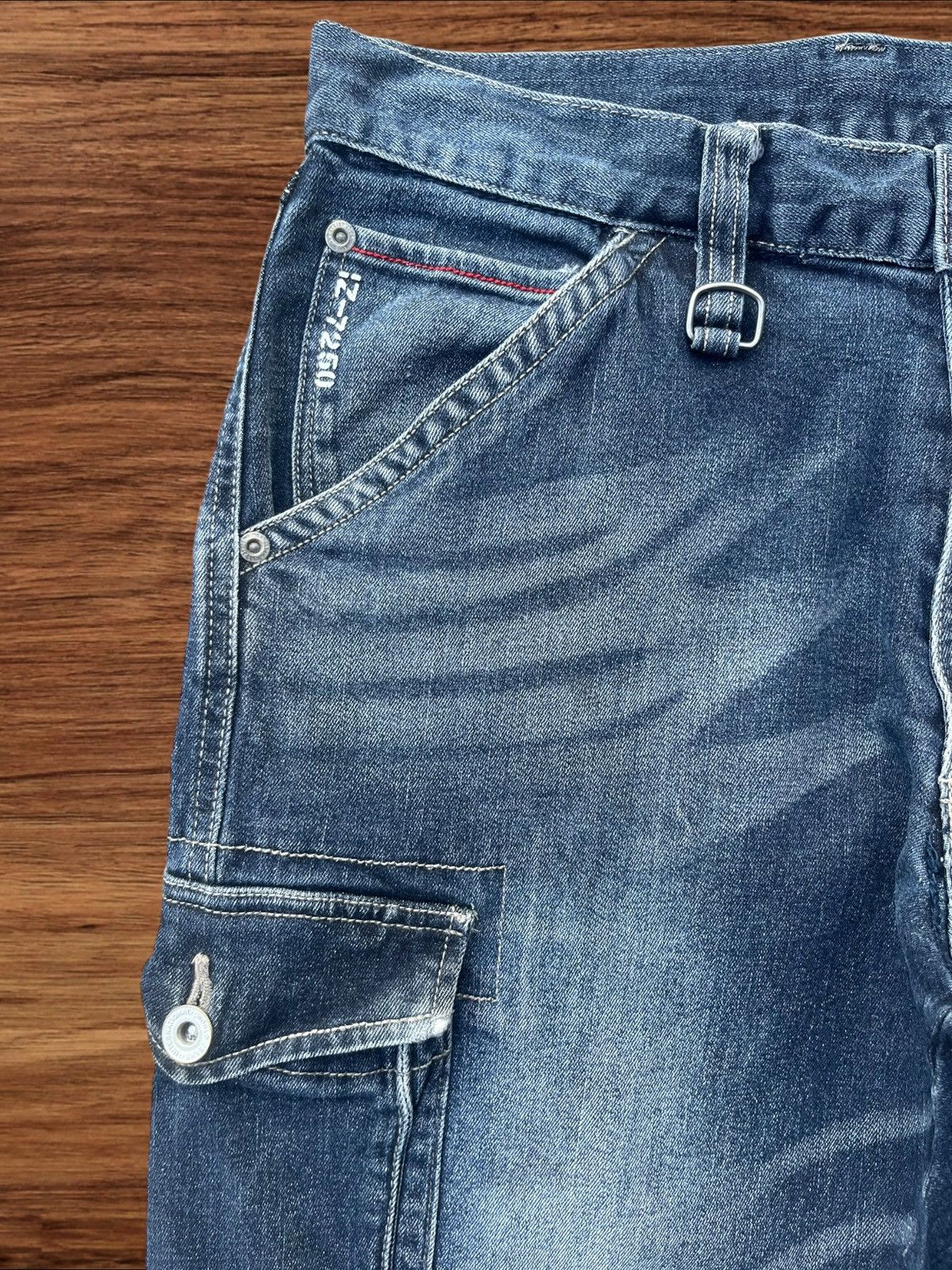 Japanese Brand Vintage Japanese Brand Multi Pocket Tactical Style Jeans Size US 33 - 8 Thumbnail
