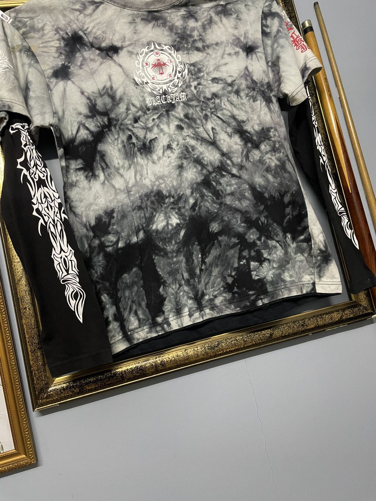 Beauty Beast Vintage 1990s Japan Designer Black Farm Tribal Punk Tie Dye Size US M / EU 48-50 / 2 - 4 Thumbnail
