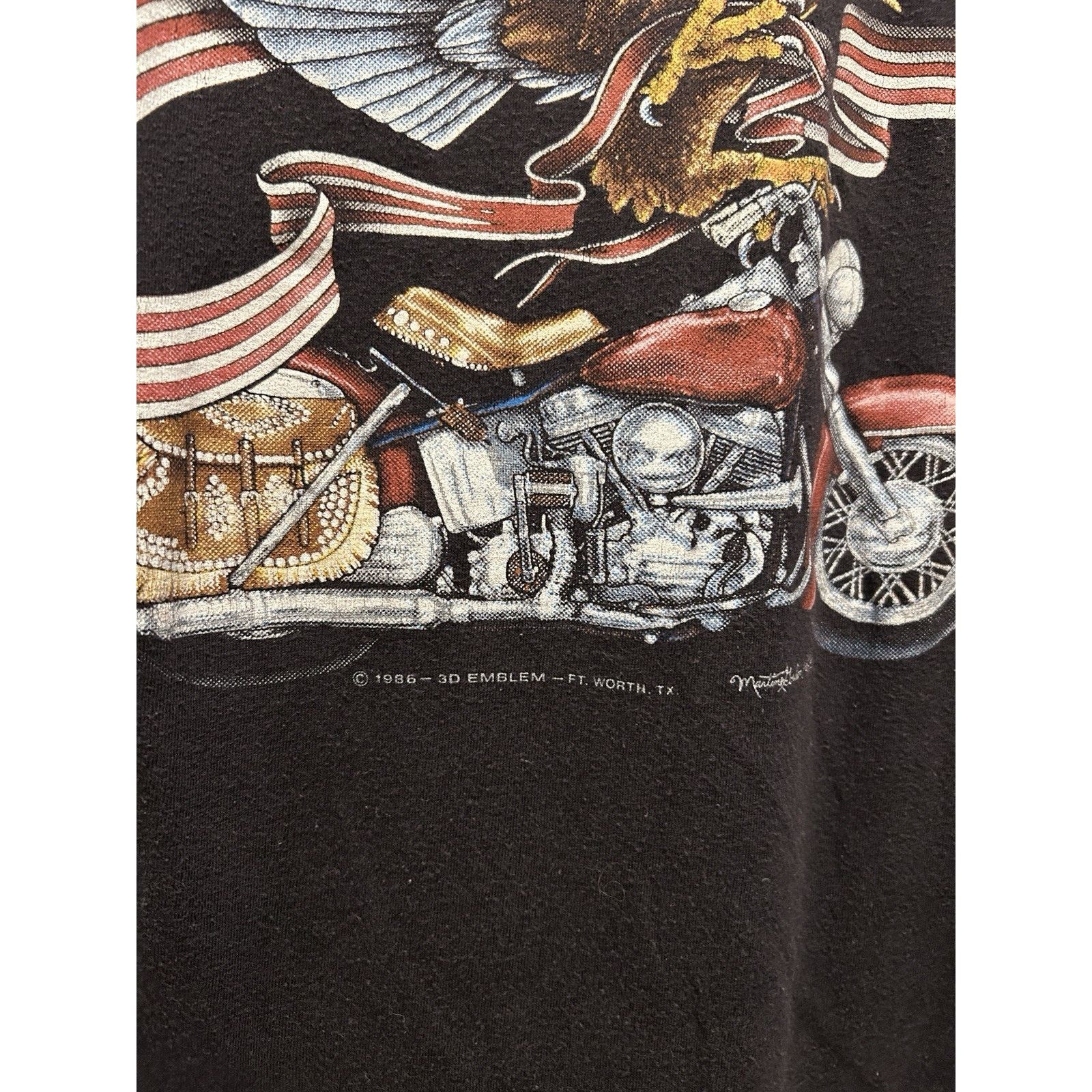 Harley Davidson × Vintage Vintage Harley Davidson 3D Emblem Shirt Size Medium EAGLE Size US M / EU 48-50 / 2 - 2 Thumbnail