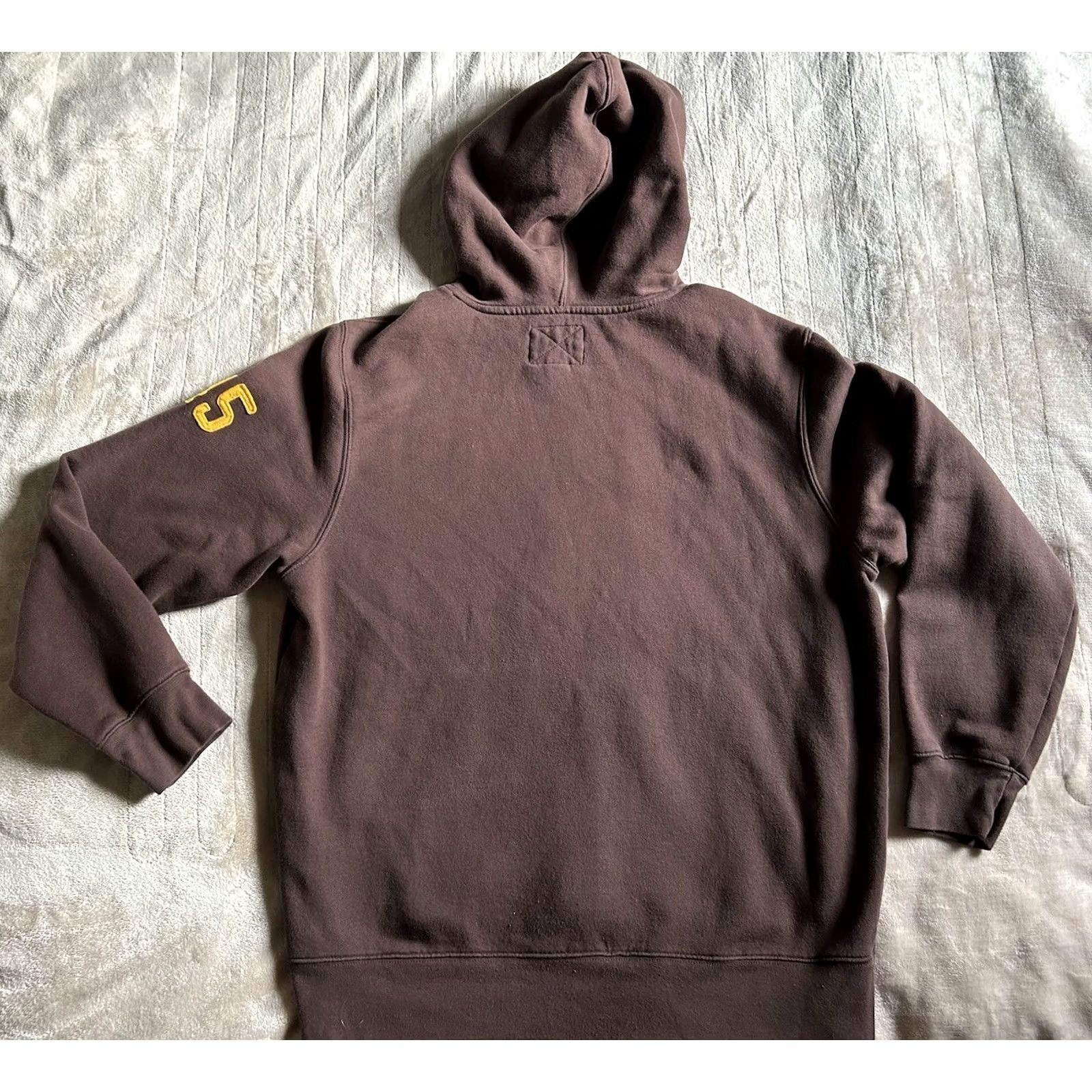 Vintage VINTAGE Aeropostale Athletics Hoodie Mens L Cotton Blend Brown All Seasons Hooded Pockets Retro Baggy Chain Stitched 90s Style Boys Mens Size US L / EU 52-54 / 3 - 2 Thumbnail