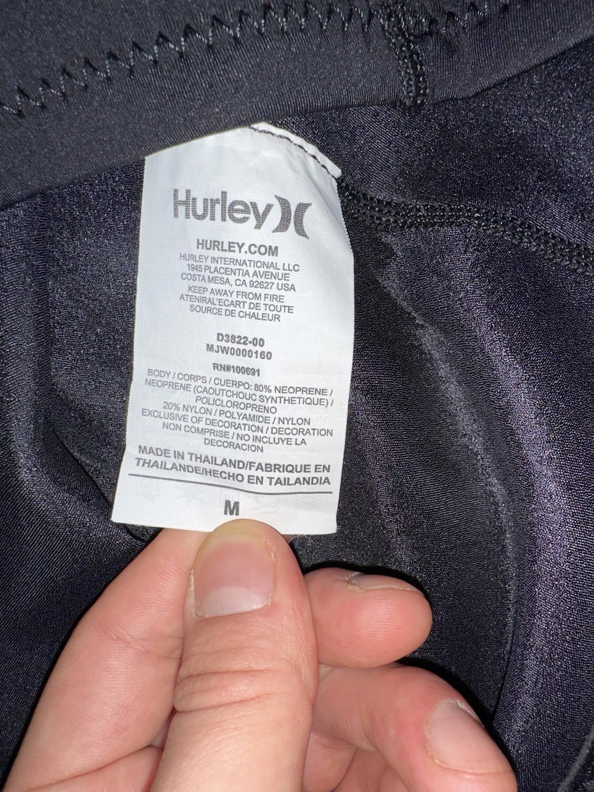Nike Men's Hurley Fusion 101 1mm Jacket Size US M / EU 48-50 / 2 - 9 Thumbnail