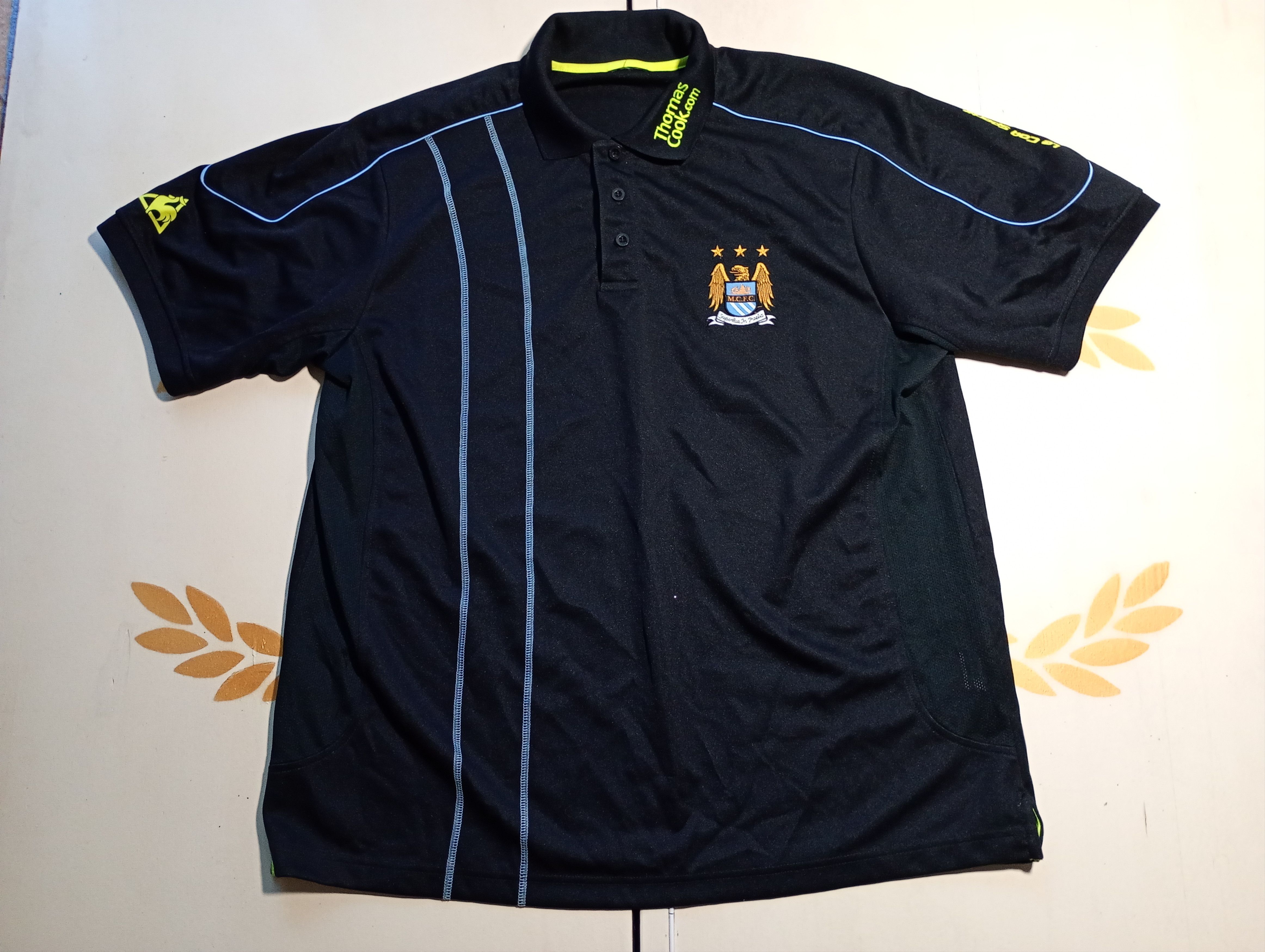 Le Coq Sportif Le Coq Sportif Manchester City Training Polo Shirt 2007-2008 Size US XL / EU 56 / 4 - 1 Thumbnail
