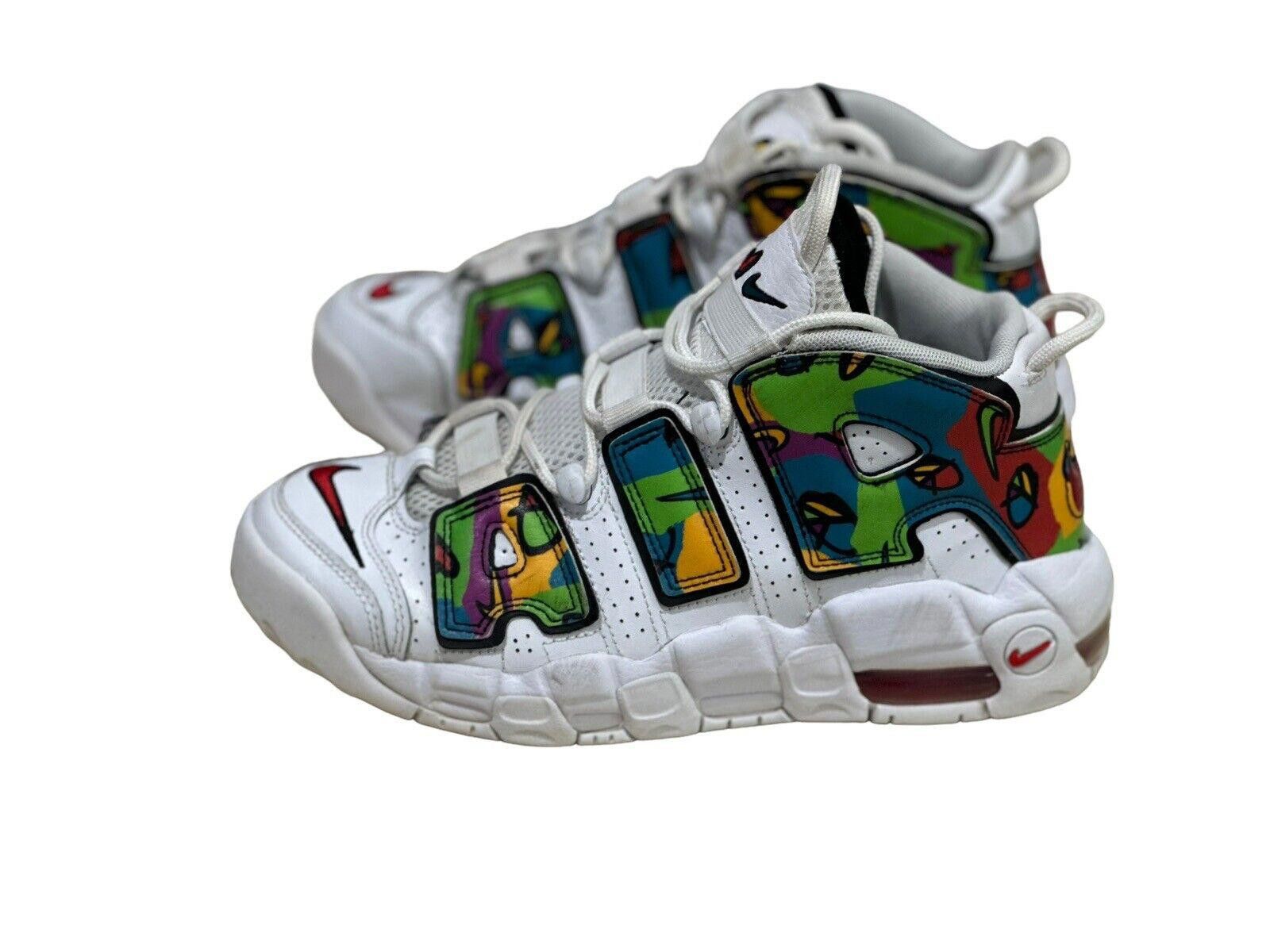 Nike Nike Air More Uptempo GS Peace Love DM8155-100 Size 6.5 Y Size US 6.5 / EU 39-40 - 4 Thumbnail