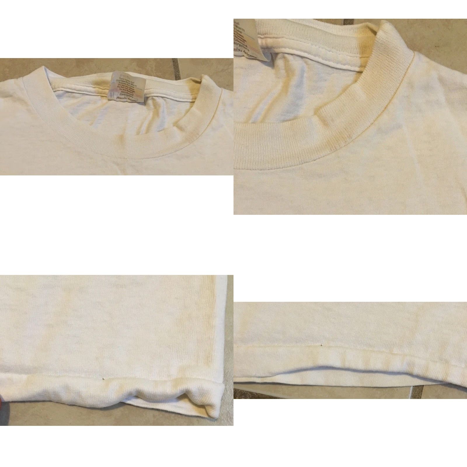 Vintage VINTAGE Single Stitch Shirt Mens S White 90s Phoenix Arizona Hottest Day Faded Distress Boxy Funny Grunge 80s Size US S / EU 44-46 / 1 - 9 Thumbnail