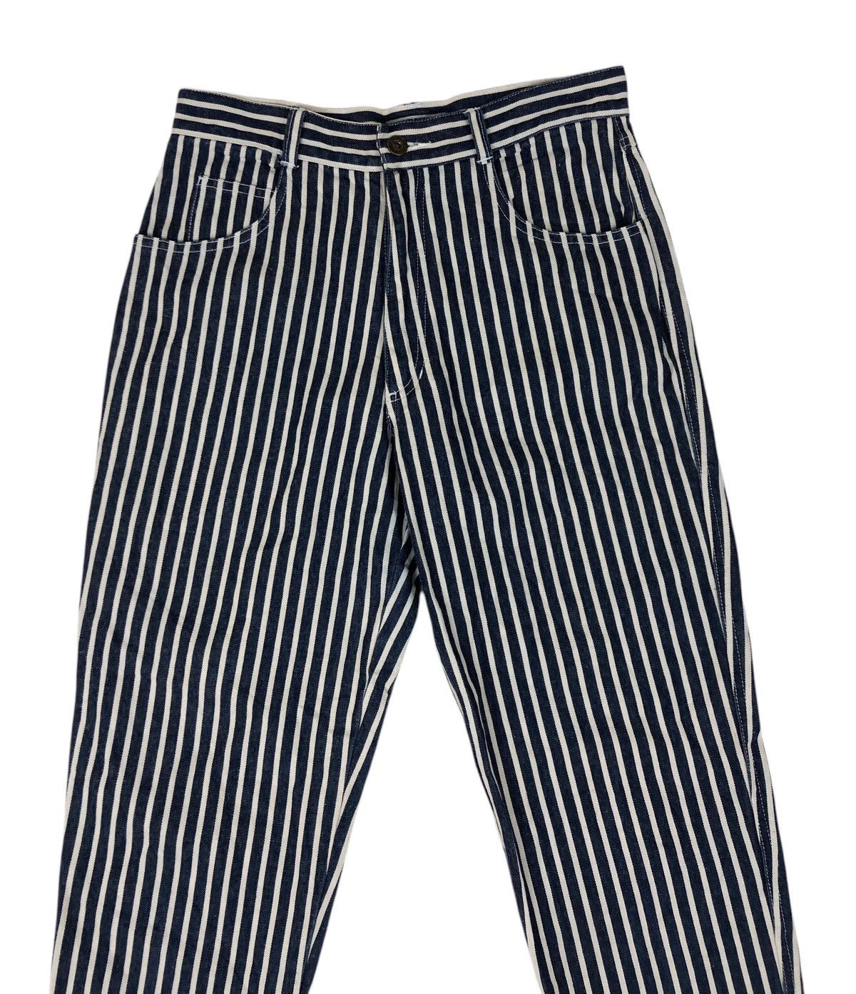 Japanese Brand × Michiko Koshino London Michiko Koshino Stripe Casual Style Pants Size US 29 - 3 Thumbnail