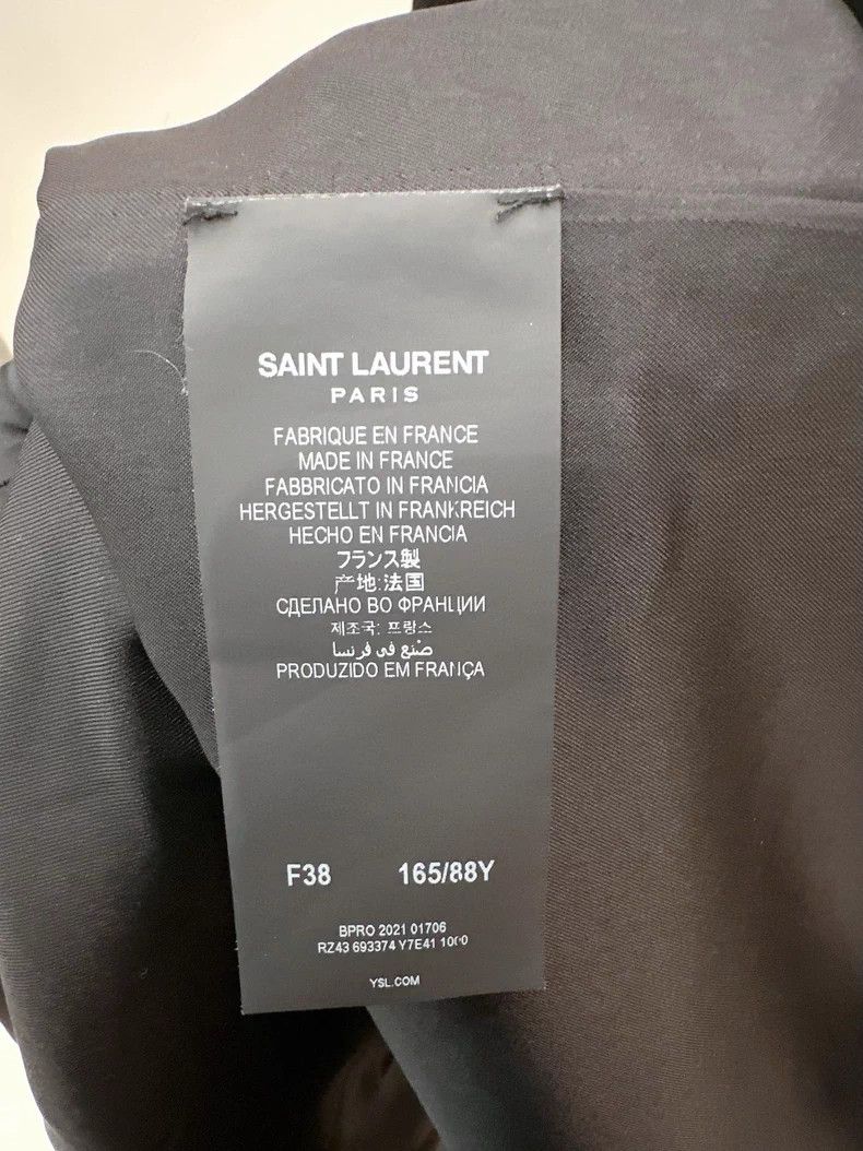 Saint Laurent Paris Saint Laurent Paris Black POLO floor-length dress Size XS / US 0-2 / IT 36-38 - 4 Thumbnail