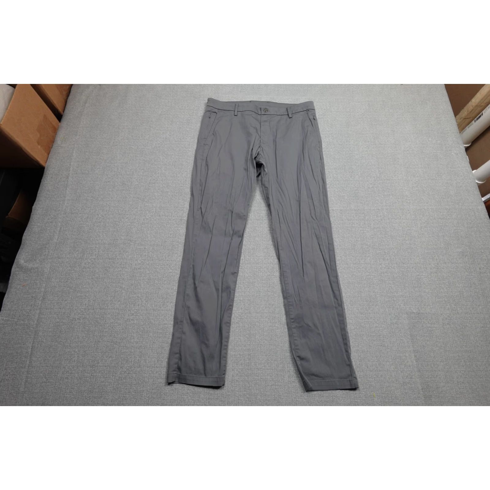 Vintage Birddogs Chino Pants Mens 34x32 Gray Stretch Casual Golf Performance Outdoors Size US 34 / EU 50 - 3 Thumbnail