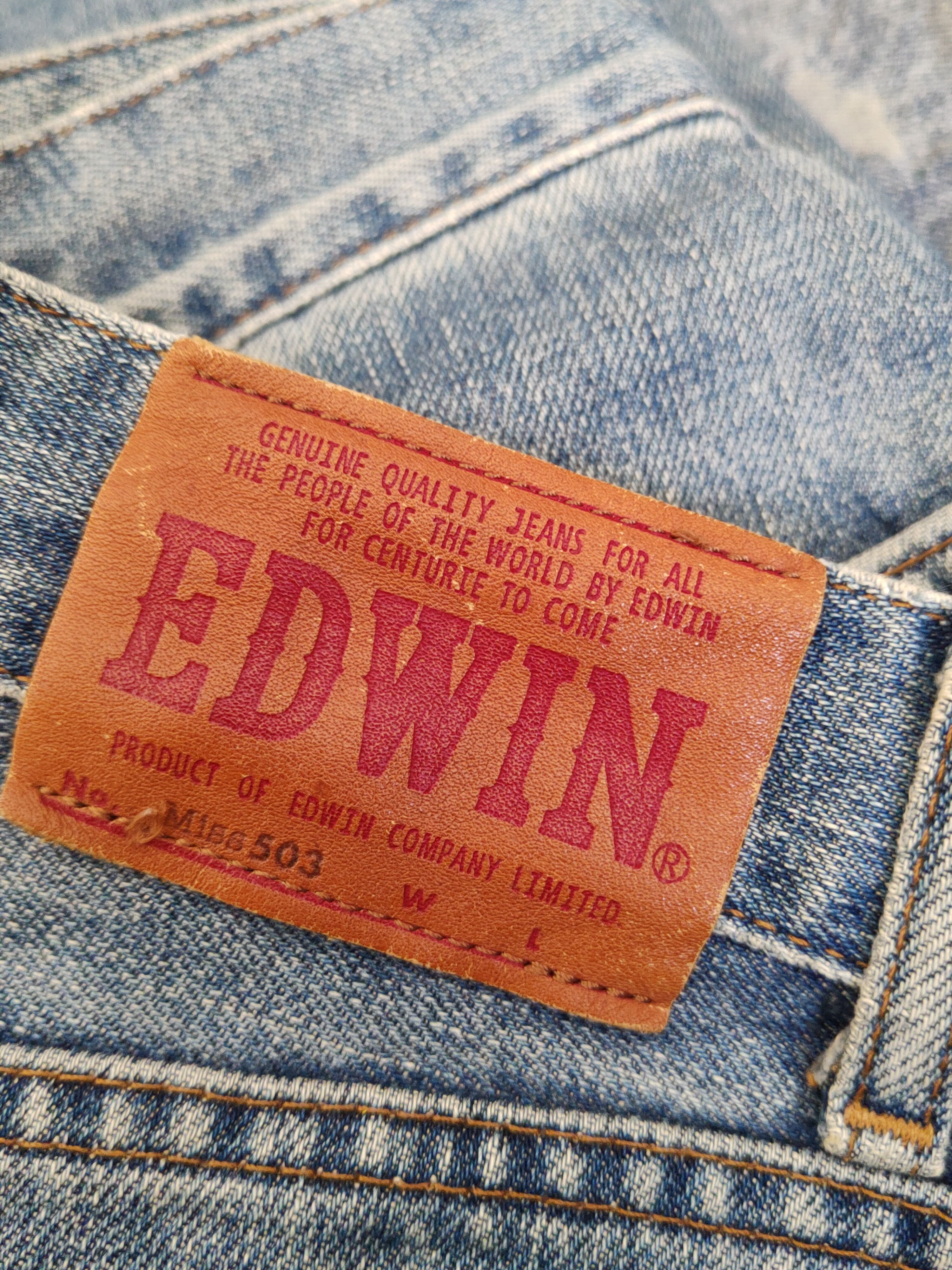 Edwin Edwin Blue Distressed Ripped denim Jeans #W1907 Size US 28 / EU 44 - 13 Thumbnail