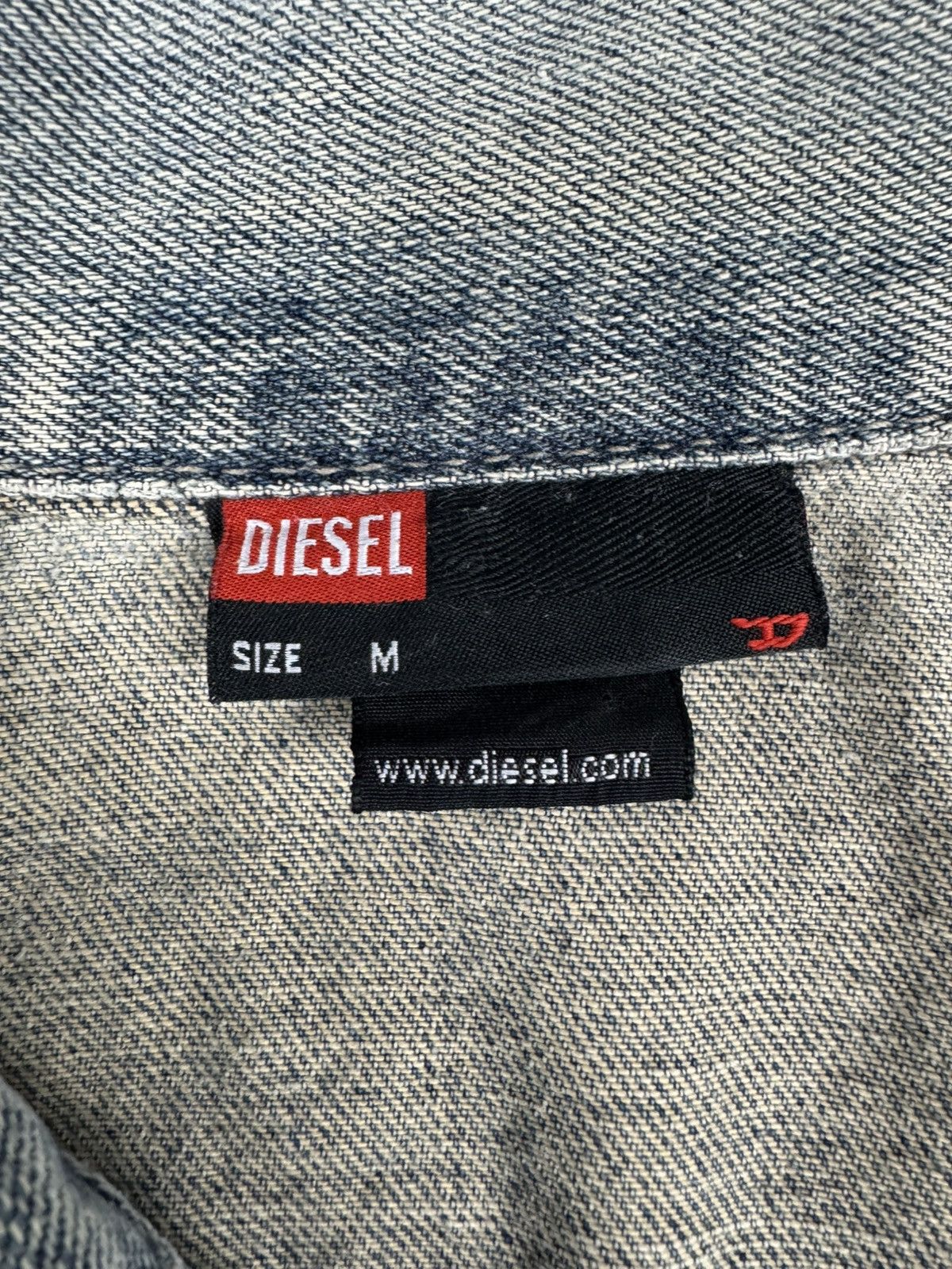 Diesel × Vintage Vintage Y2K Diesel washed denim katana jacket cropped fit Size M / US 6-8 / IT 42-44 - 14 Thumbnail
