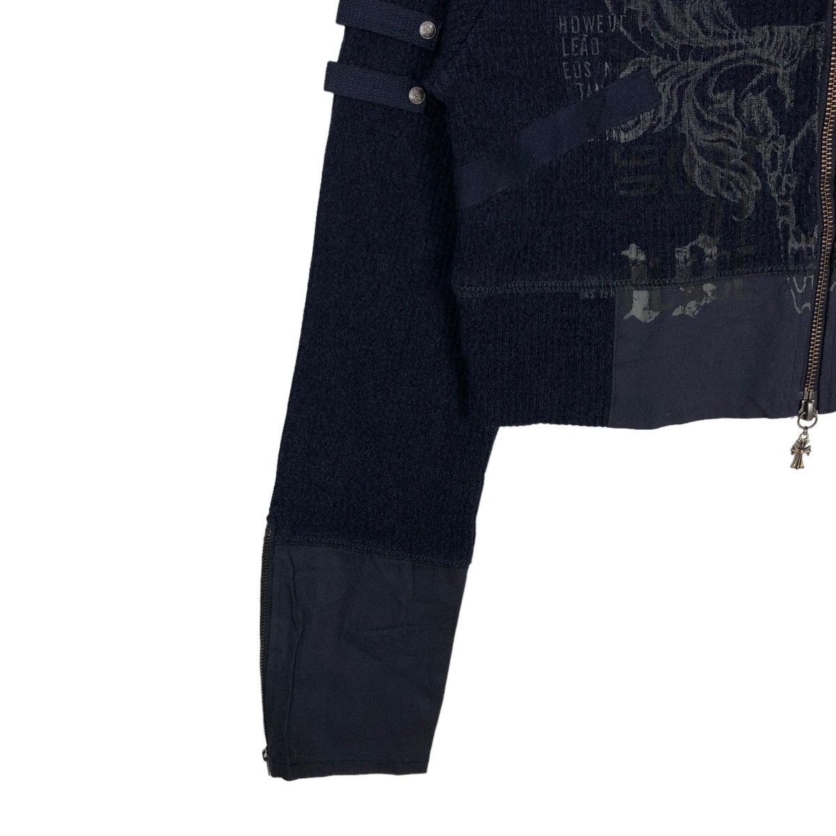 Japanese Brand 🔥RARE VINTAGE CROPPED JACKET JAPAN INSPIRE CHROME HEARTS Size M / US 6-8 / IT 42-44 - 3 Thumbnail