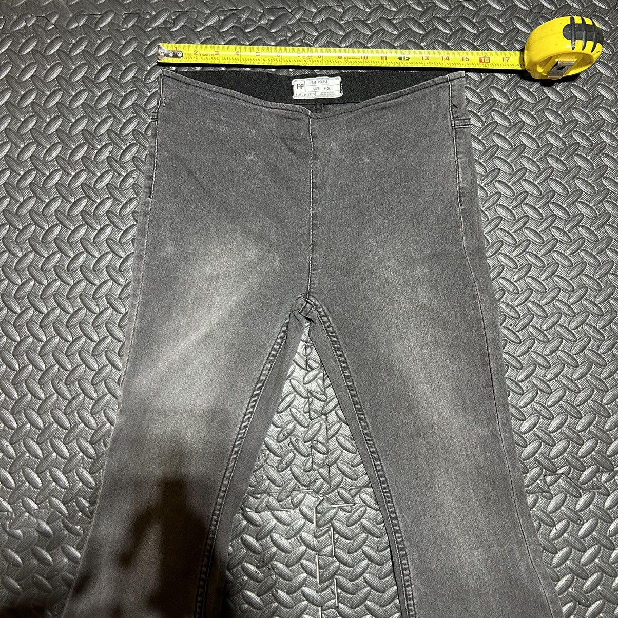 Free People Free People Womens Size 28 Flare Grey Black Pants Pull On Size 28" / US 6 / IT 42 - 3 Thumbnail