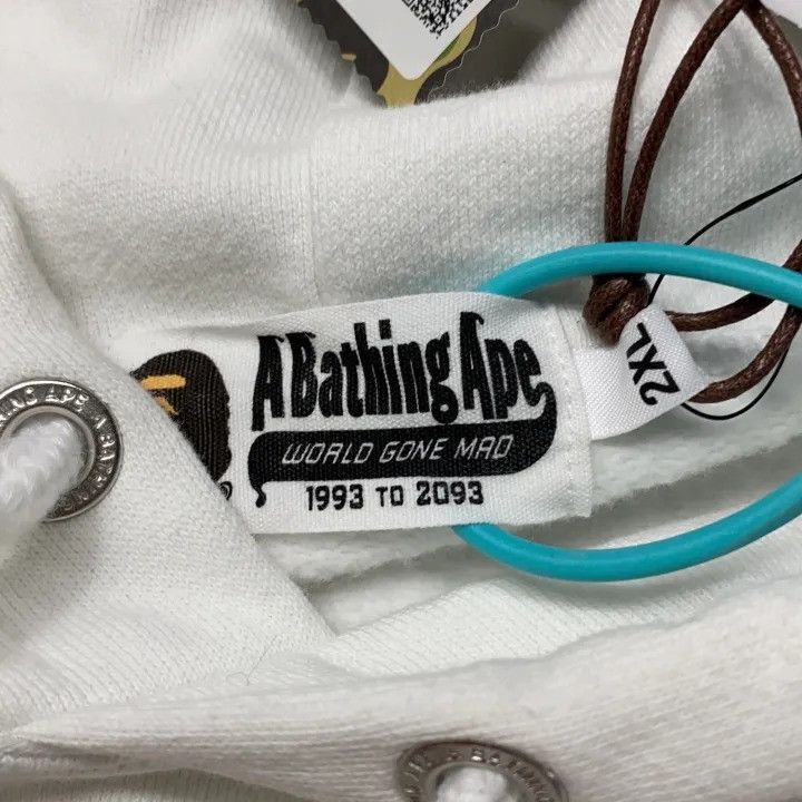 Bape BAPE Men's White SS22 Logo Hoodie Size US L / EU 52-54 / 3 - 4 Thumbnail