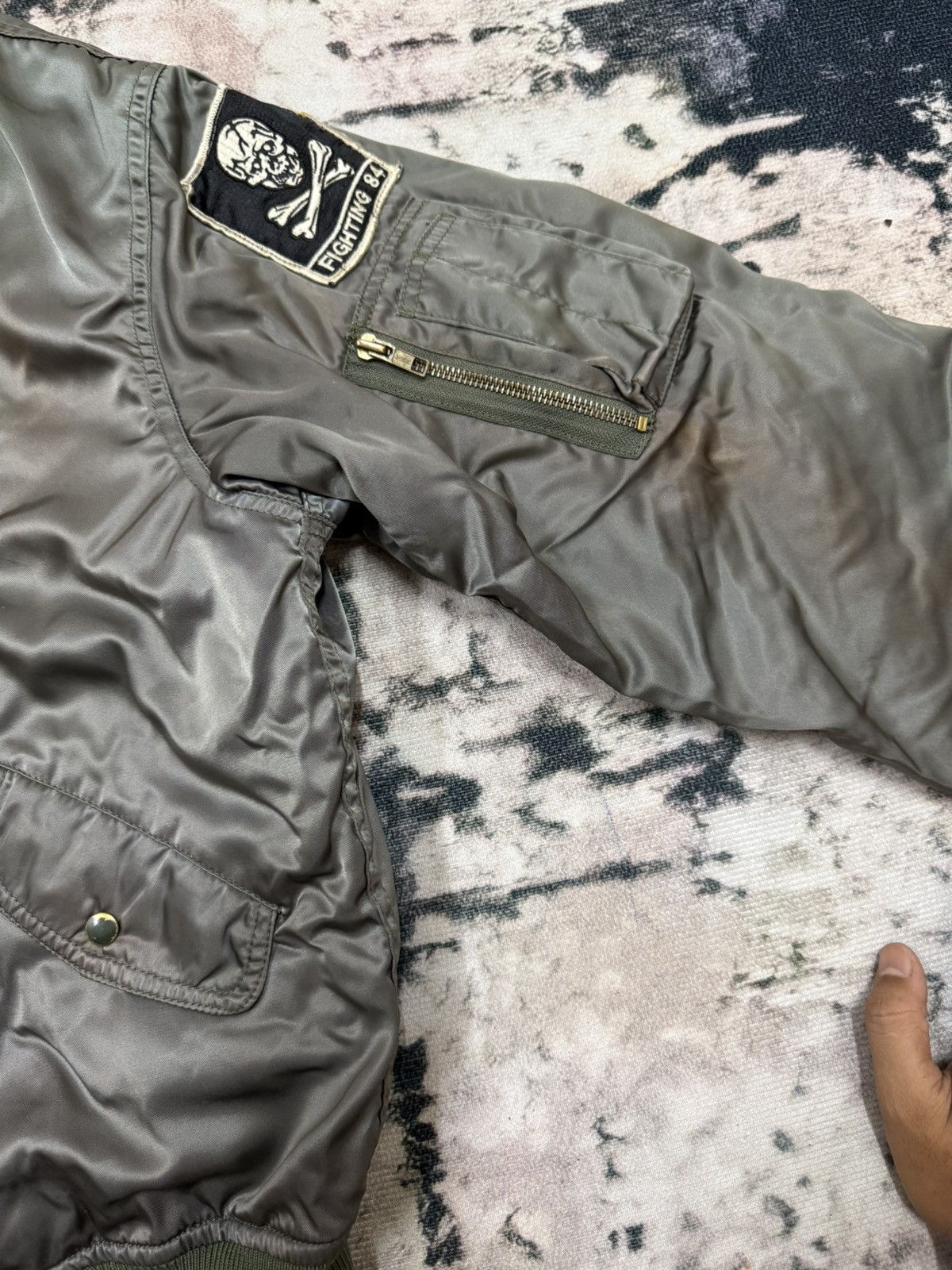 Vintage Vintage U.S.Navy Fighting 84 Bomber Jacket Size US M / EU 48-50 / 2 - 5 Thumbnail