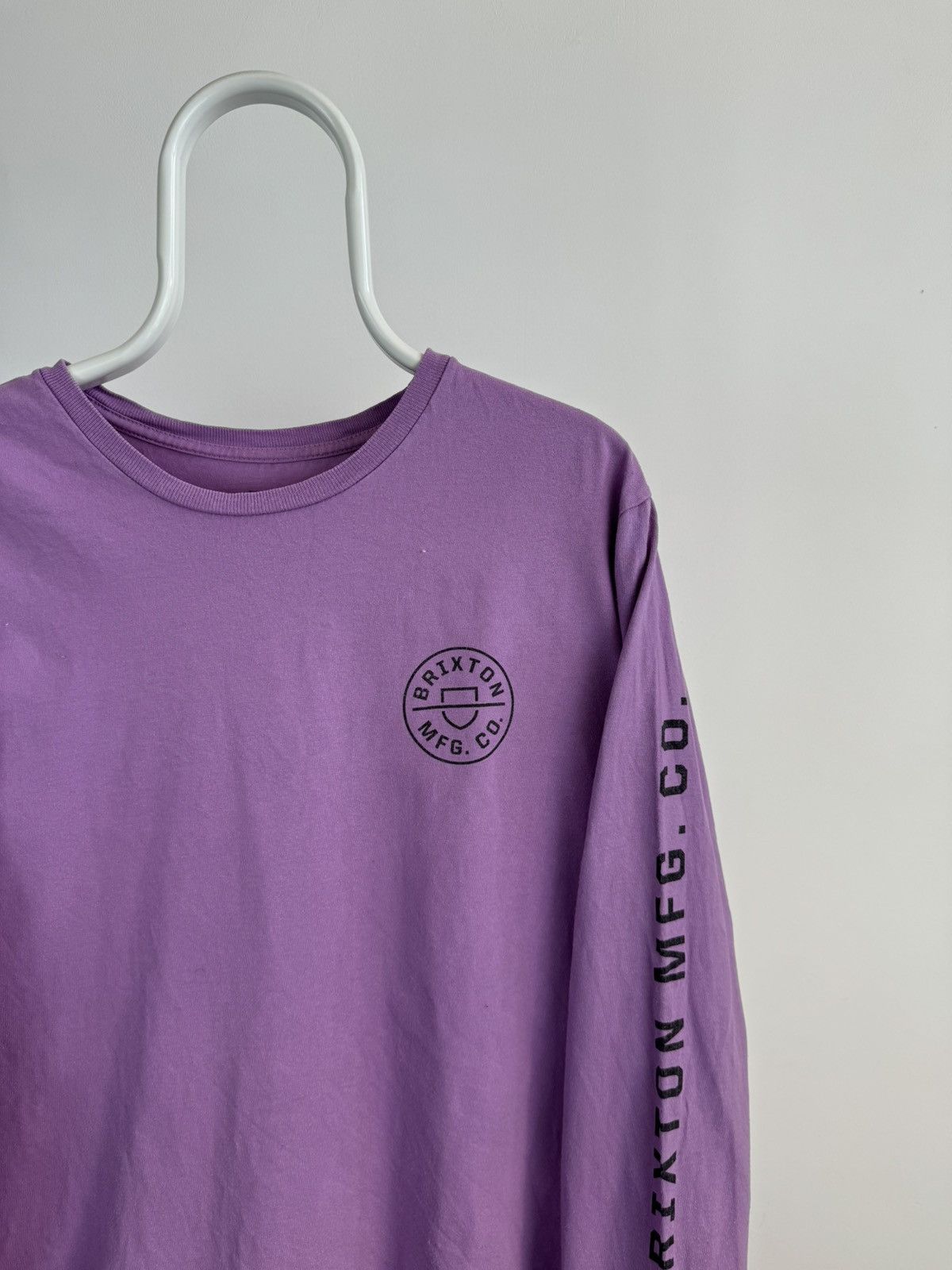 Brixton × Vintage Brixton Big Logo Pink Long Sleeve Shirt Made in Mexico Size US L / EU 52-54 / 3 - 3 Thumbnail