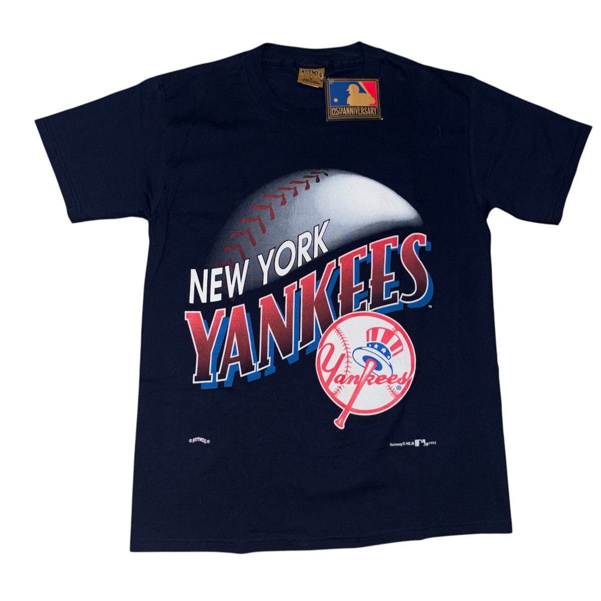 Nutmeg Vintage Deadstock New York Yankees T Shirt Size US M / EU 48-50 / 2 - 1 Thumbnail