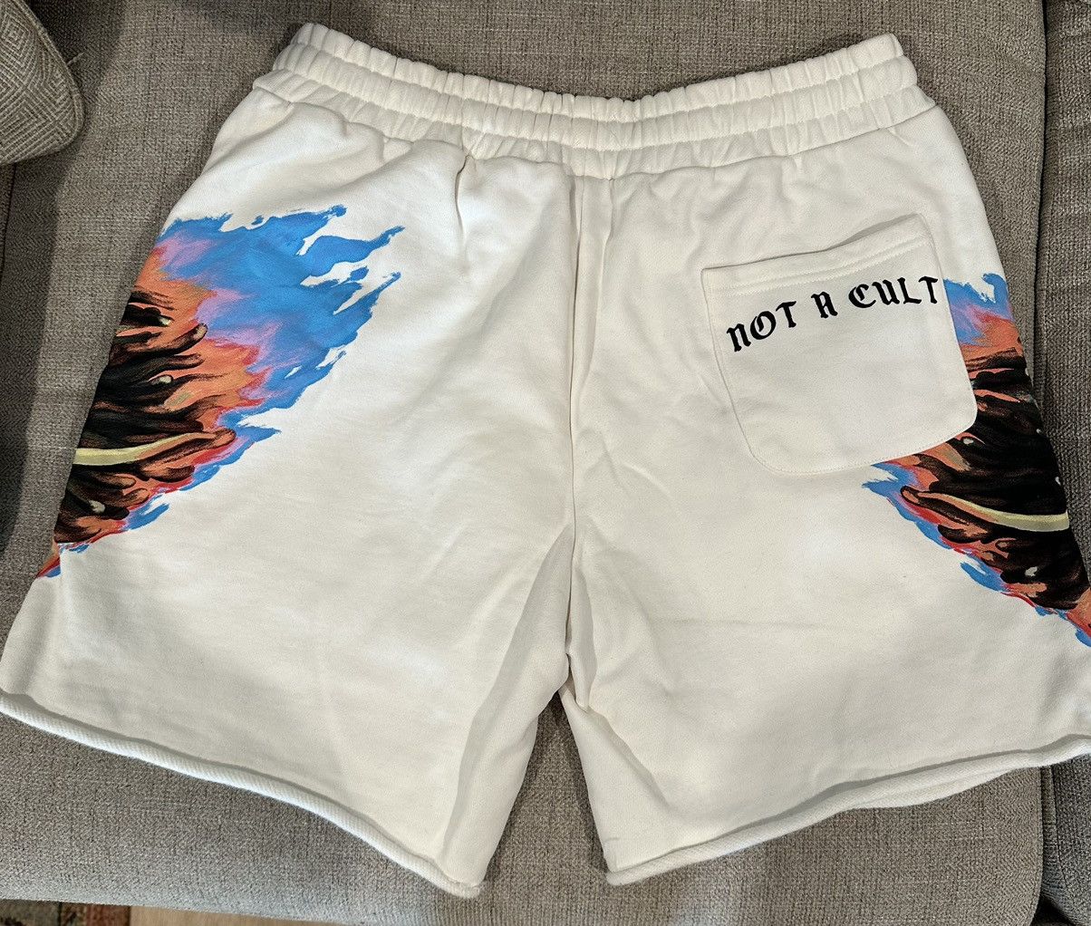 Rap Tees SAINt JHN IGNORANT Skull Shorts - White/Large Size US 32 / EU 48 - 4 Thumbnail