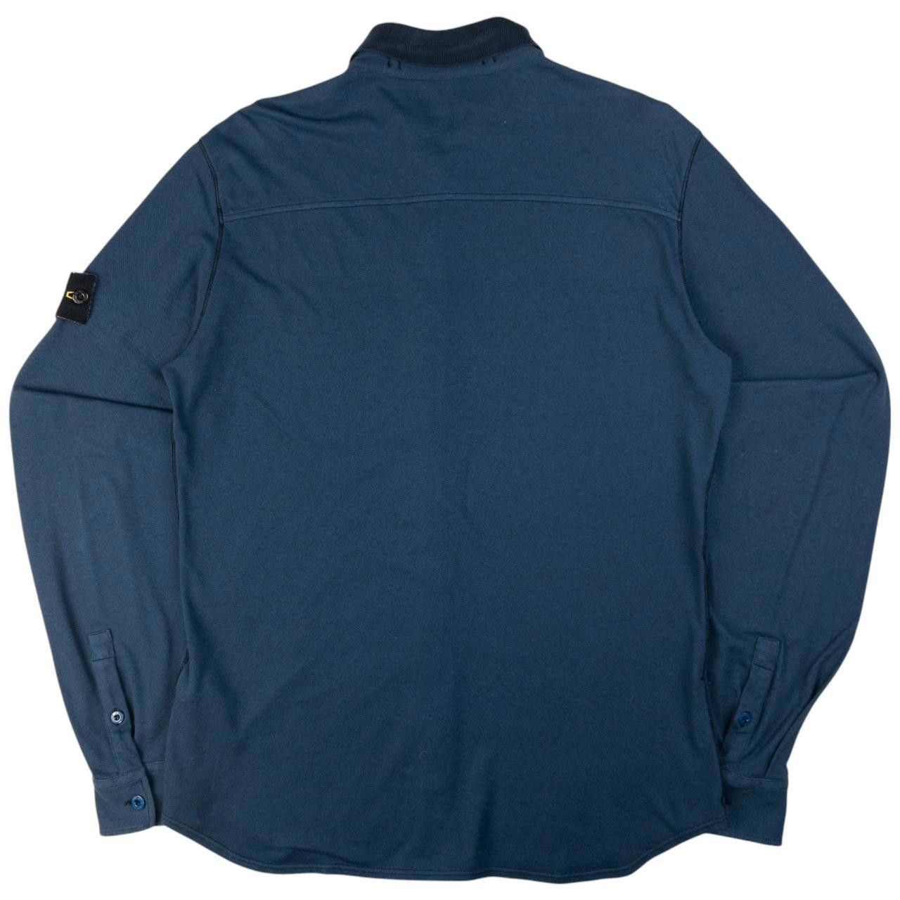 Stone Island Vintage Stone Island Long Sleeve Button Up Shirt Size M Size US M / EU 48-50 / 2 - 2 Thumbnail