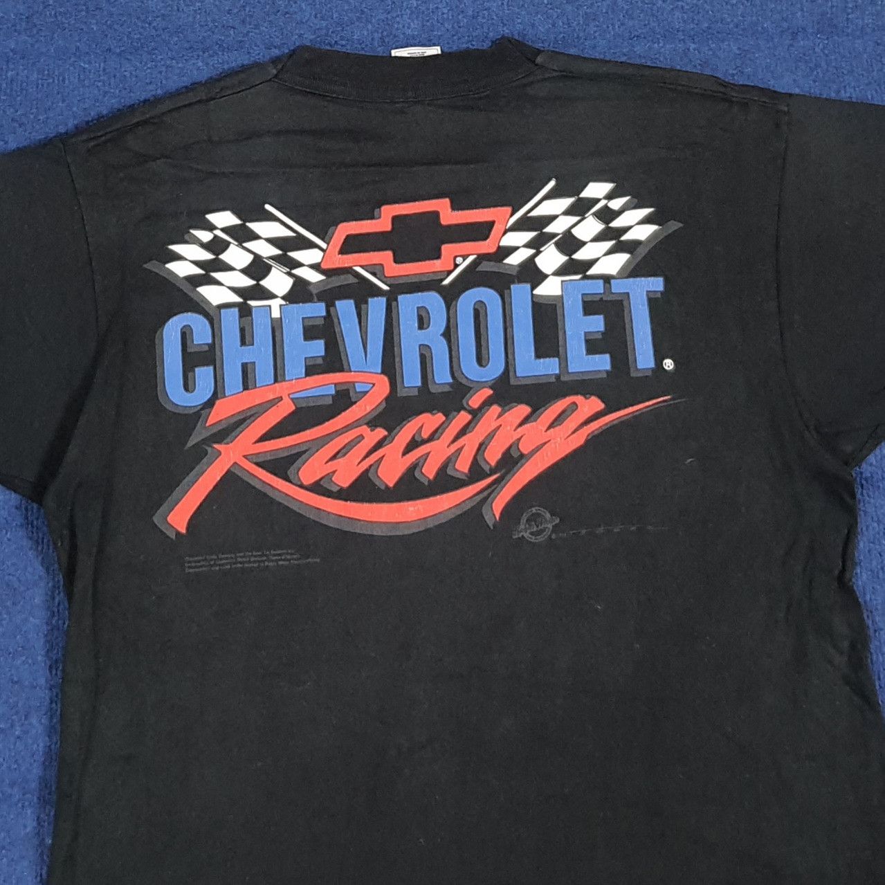 Fruit Of The Loom Vintage 90s Chevrolet Racing Single Stitch Tshirt C285N26 Size US M / EU 48-50 / 2 - 2 Thumbnail