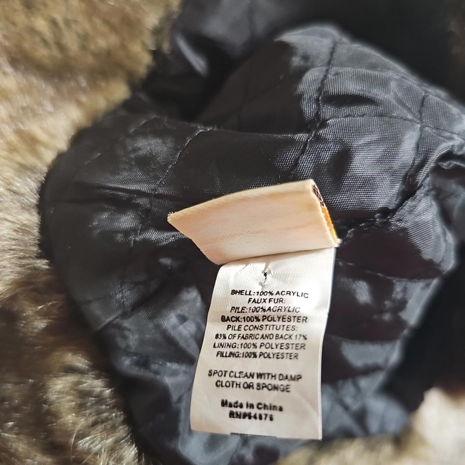 Steve Madden MUDD Trapper Hat Y2K Faux Fur Ear Flaps One Size w/ Strap Size ONE SIZE - 8 Thumbnail