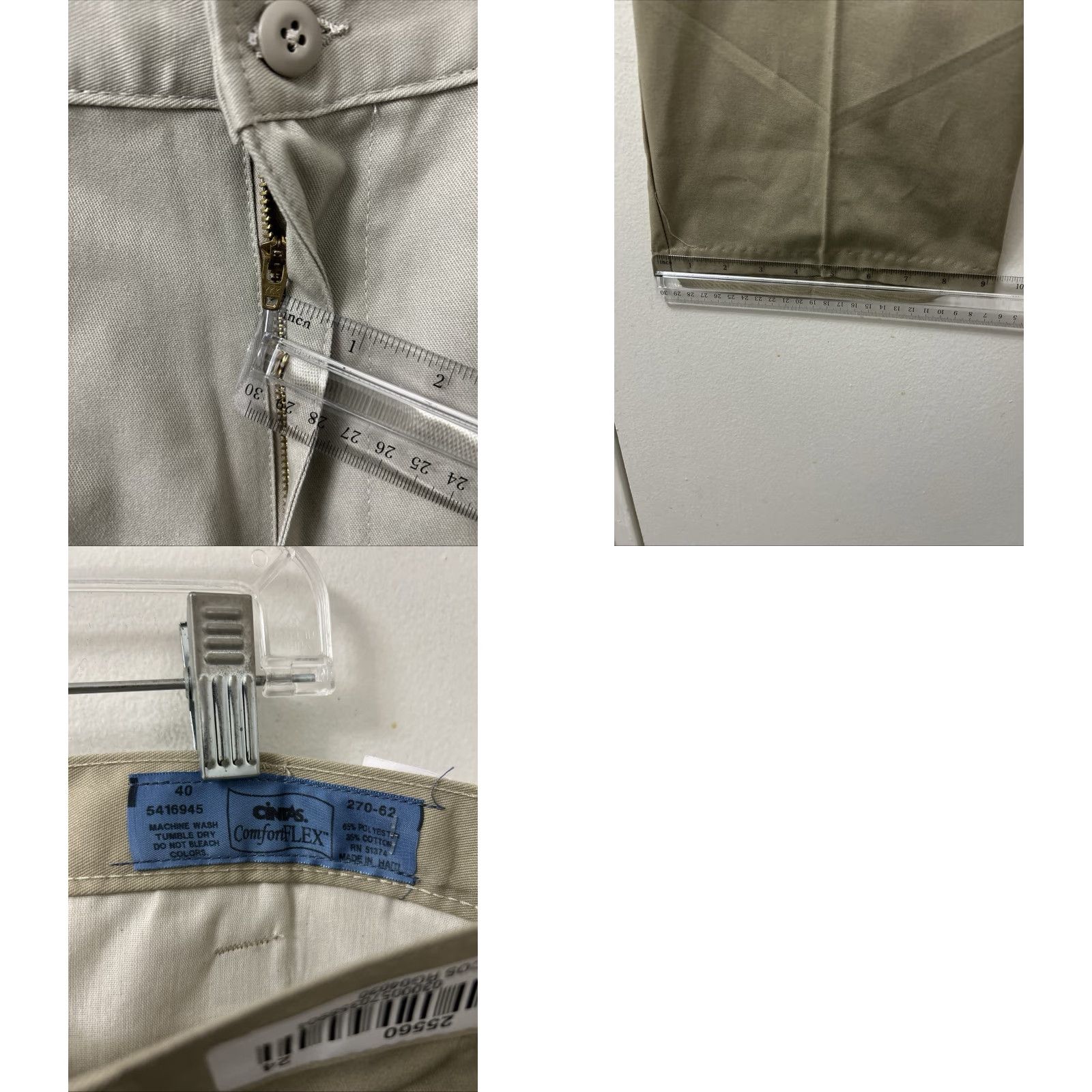 Vintage Cintas Cargo Pants Mens Size 40x30 Tan Khaki Straight Leg Vintage No Size US 40 / EU 56 - 9 Thumbnail