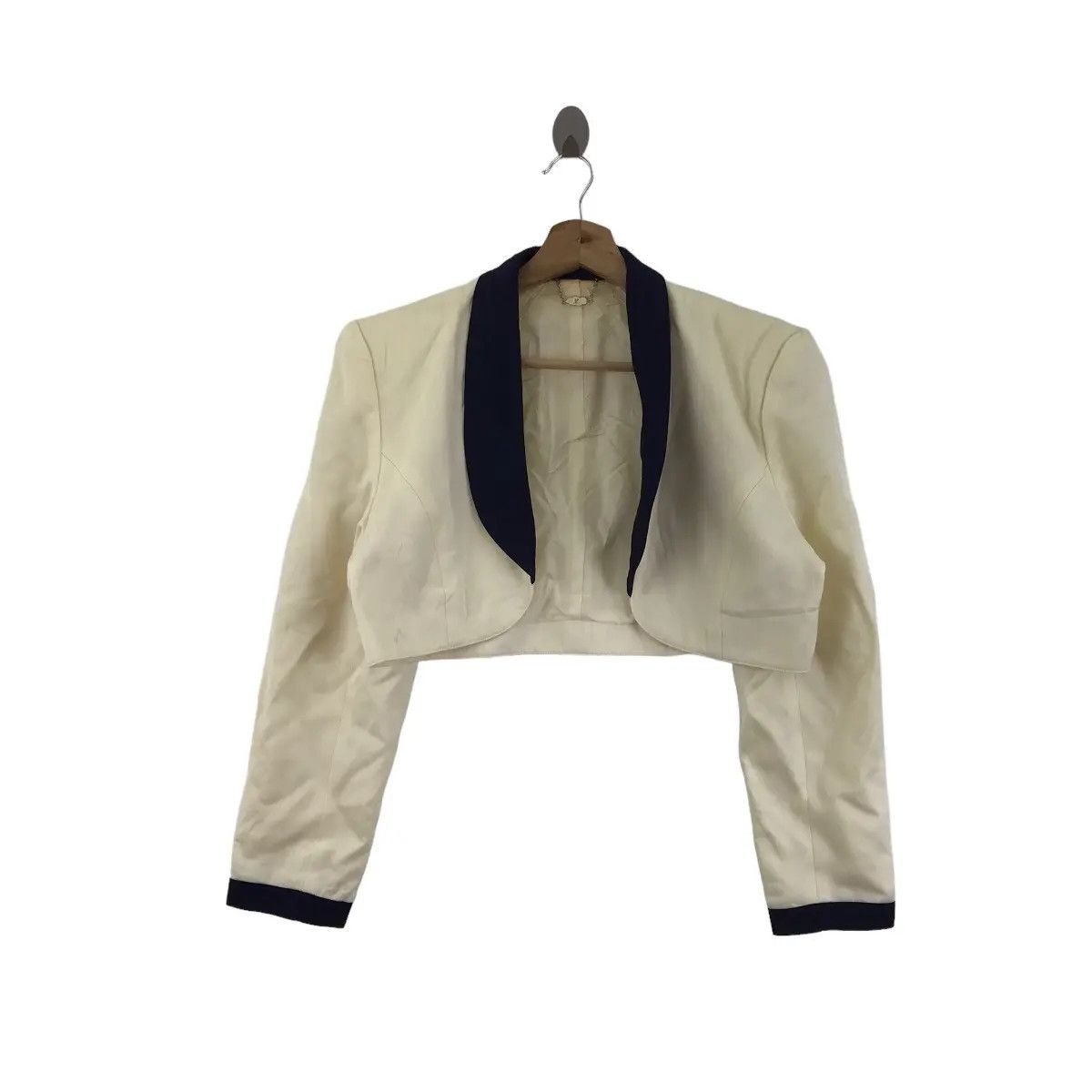 Courreges Vtg COURREGES PARIS Cropped Blazer Coat Jacket Size M / US 6-8 / IT 42-44 - 1 Thumbnail