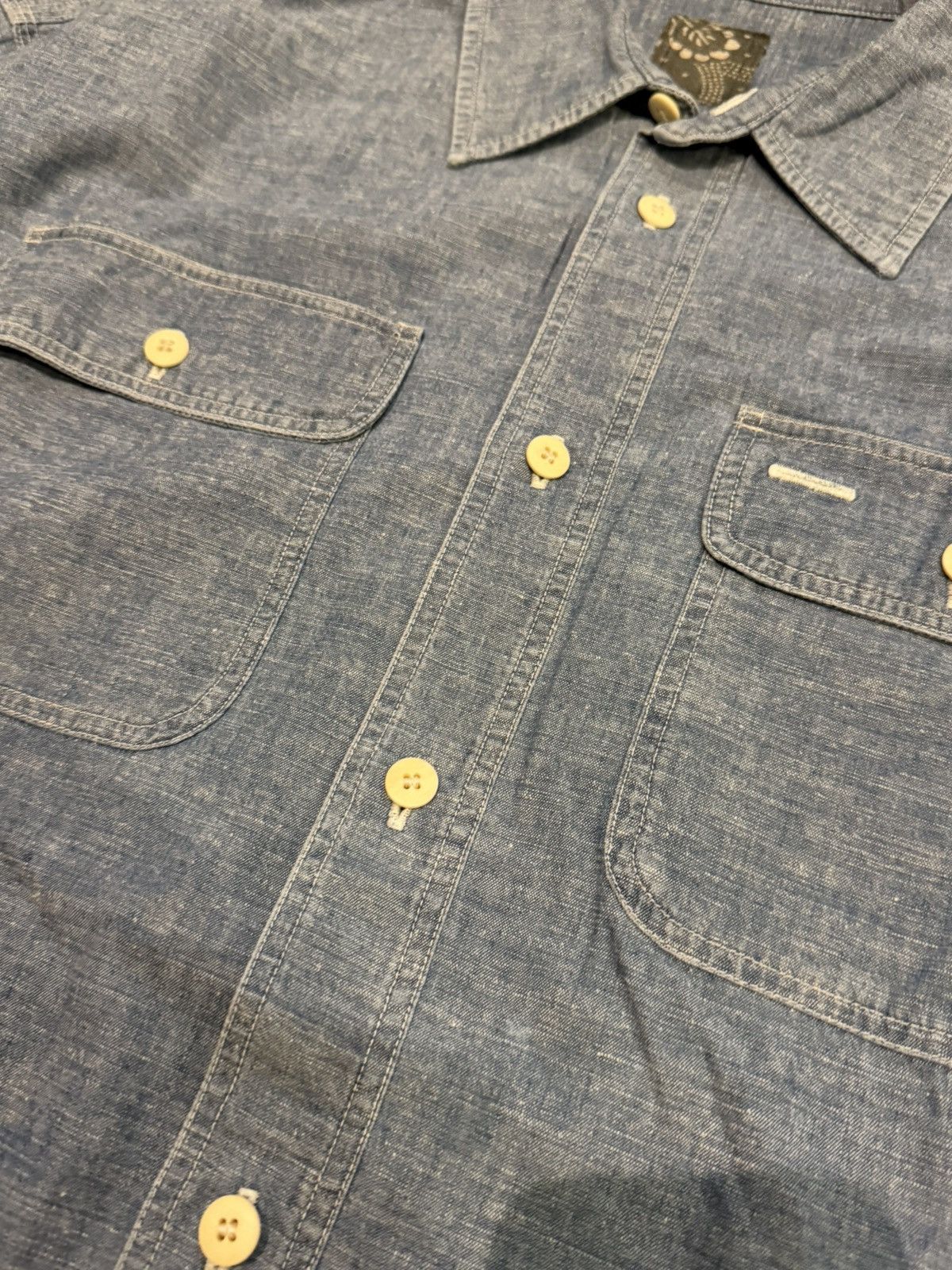 Visvim ICT langers shirt chambray Size US S / EU 44-46 / 1 - 4 Thumbnail