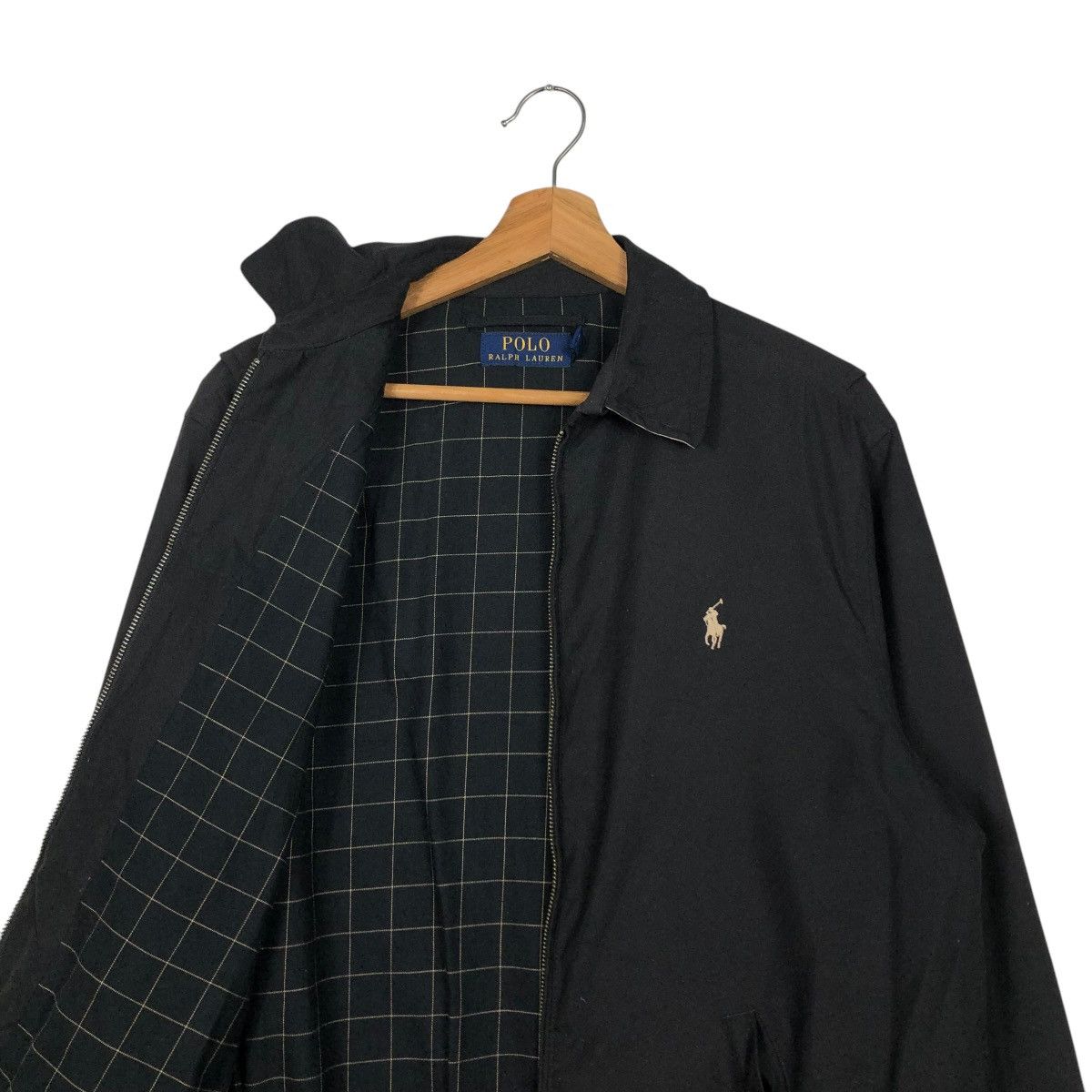 Polo Ralph Lauren 🔥RICH BLACK VINTAGE BOMBER JACKET POLO RALPH LAUREN BLANKET Size US S / EU 44-46 / 1 - 14 Thumbnail