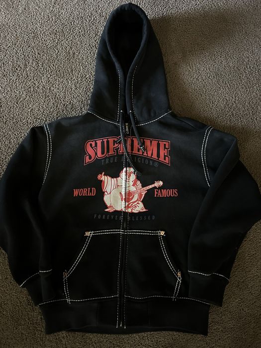 Supreme True Religion Zip Up Hooded Sweatshirt