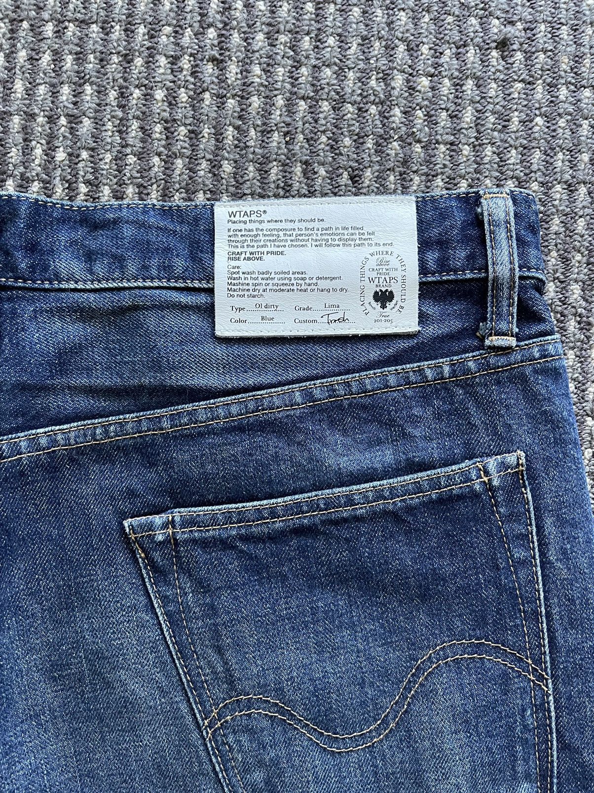 Wtaps 07AW OG Trash Wash Denim Size US 35 - 4 Thumbnail