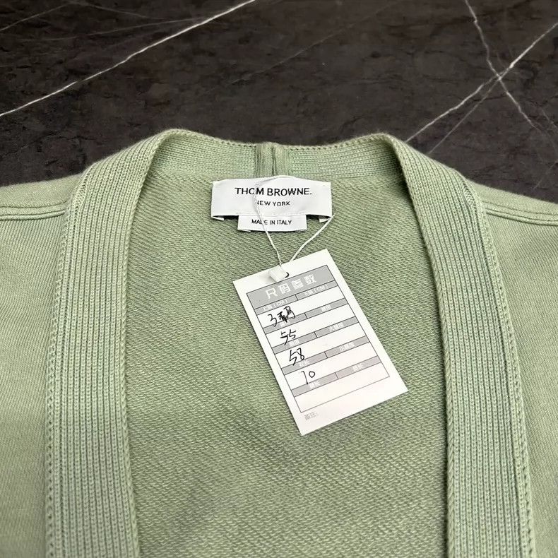 Thom Browne Thom browne Matcha green cardigan jacket 2504-Nextarrow Size US L / EU 52-54 / 3 - 3 Thumbnail