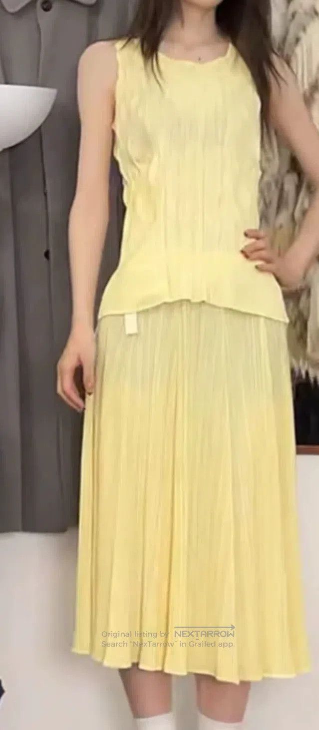 Issey Miyake Yellow Tank Top