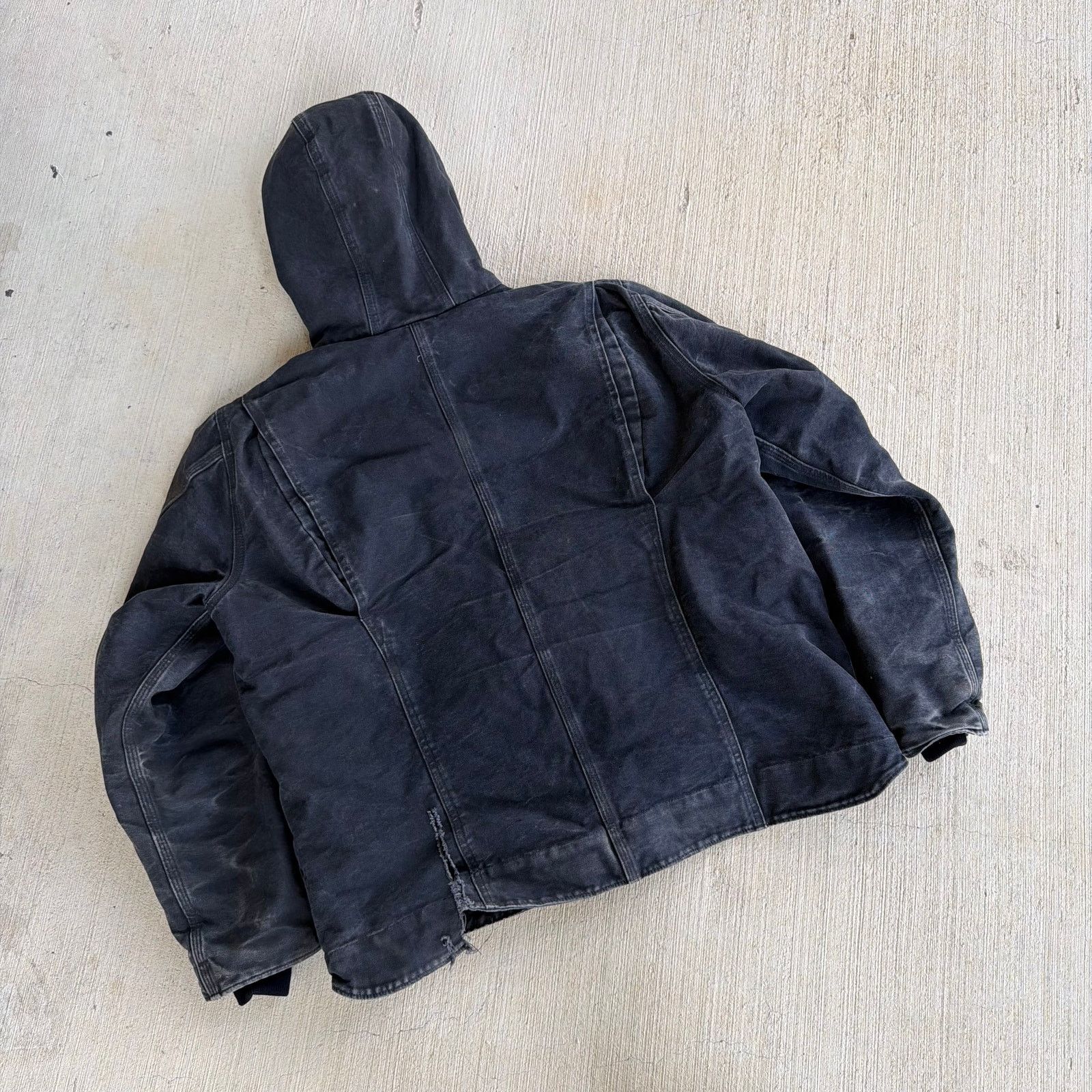 Carhartt × Vintage Carhartt WOMENS WJ141 black Sierra hooded work wear jacket Size US XL / EU 56 / 4 - 6 Thumbnail