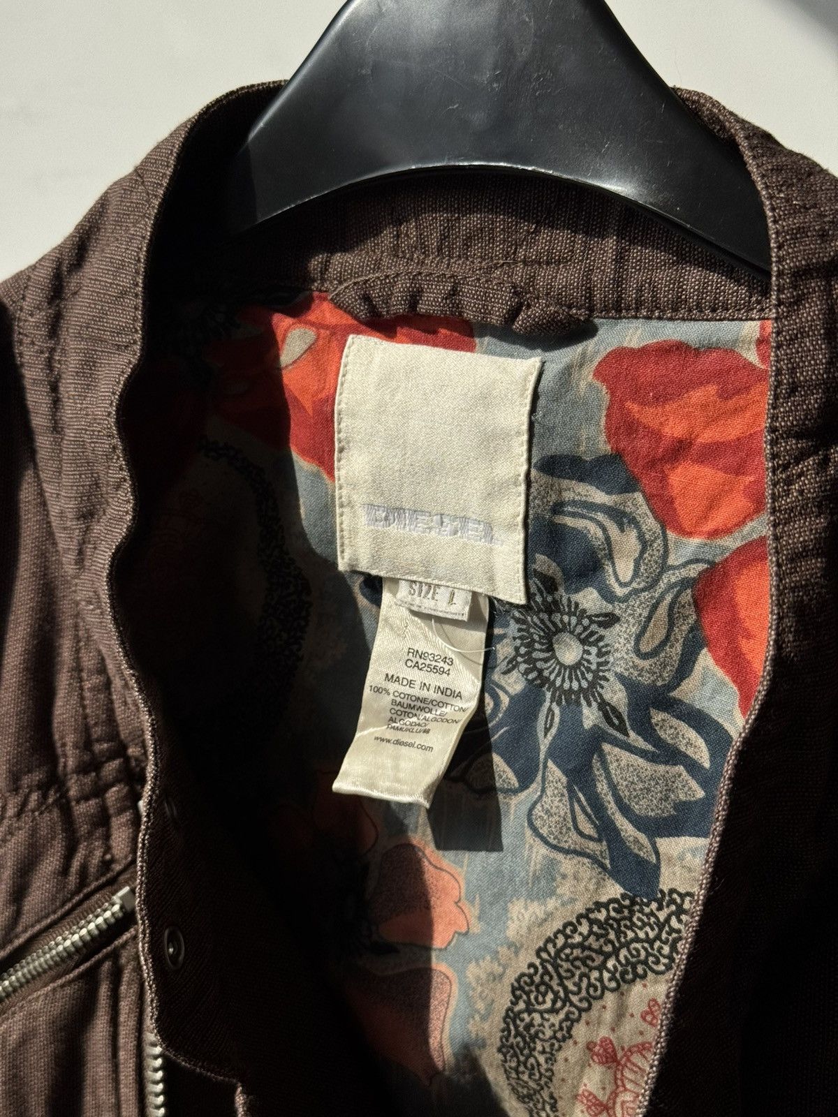Diesel Archive Diesel Brown Corset Jacket Napoleon Style 00s Size L / US 10 / IT 46 - 8 Thumbnail