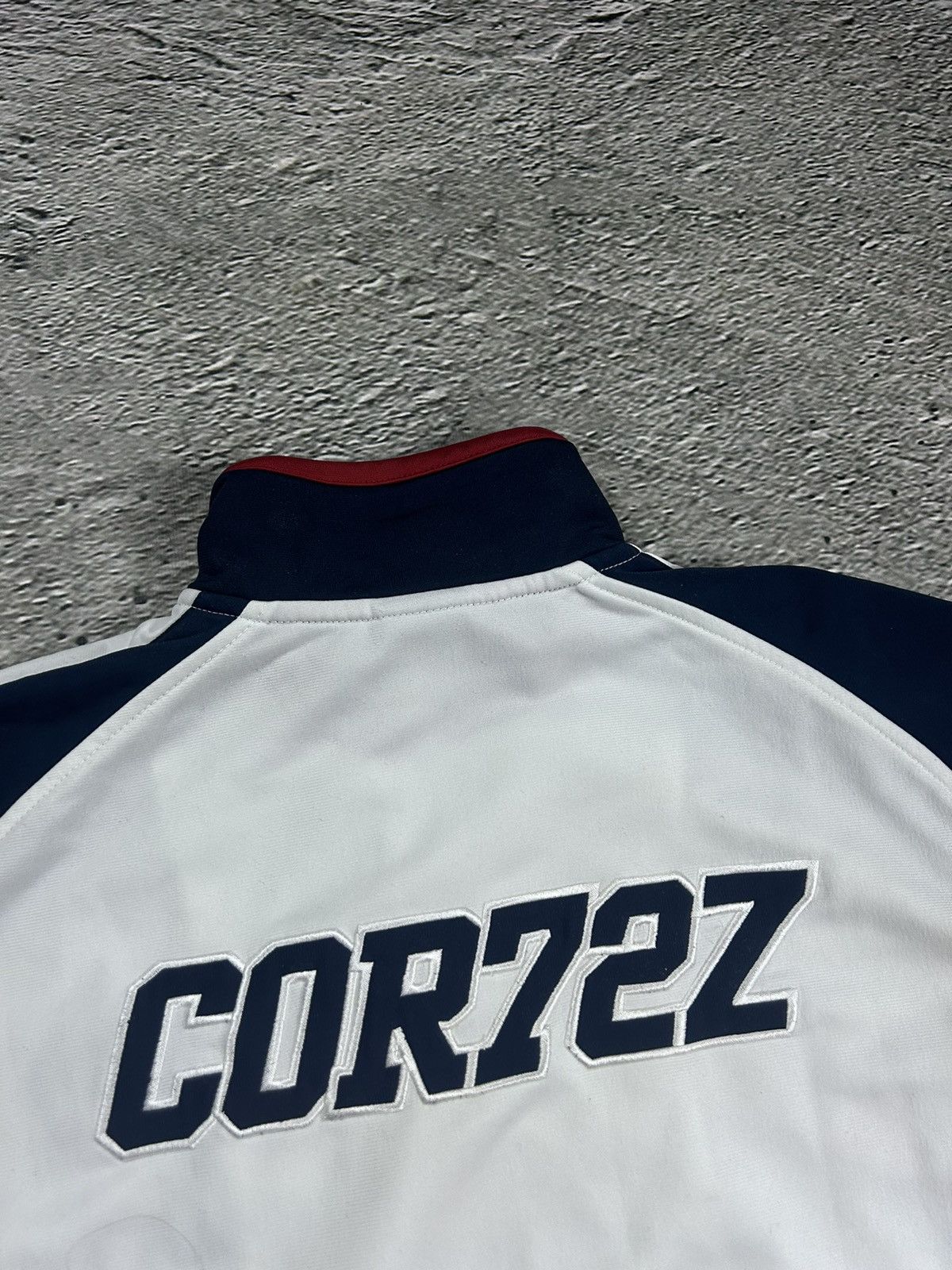 Nike × Vintage Nike Cortez track jacket zip sweatshirt vintage 2000s white Size US L / EU 52-54 / 3 - 8 Thumbnail