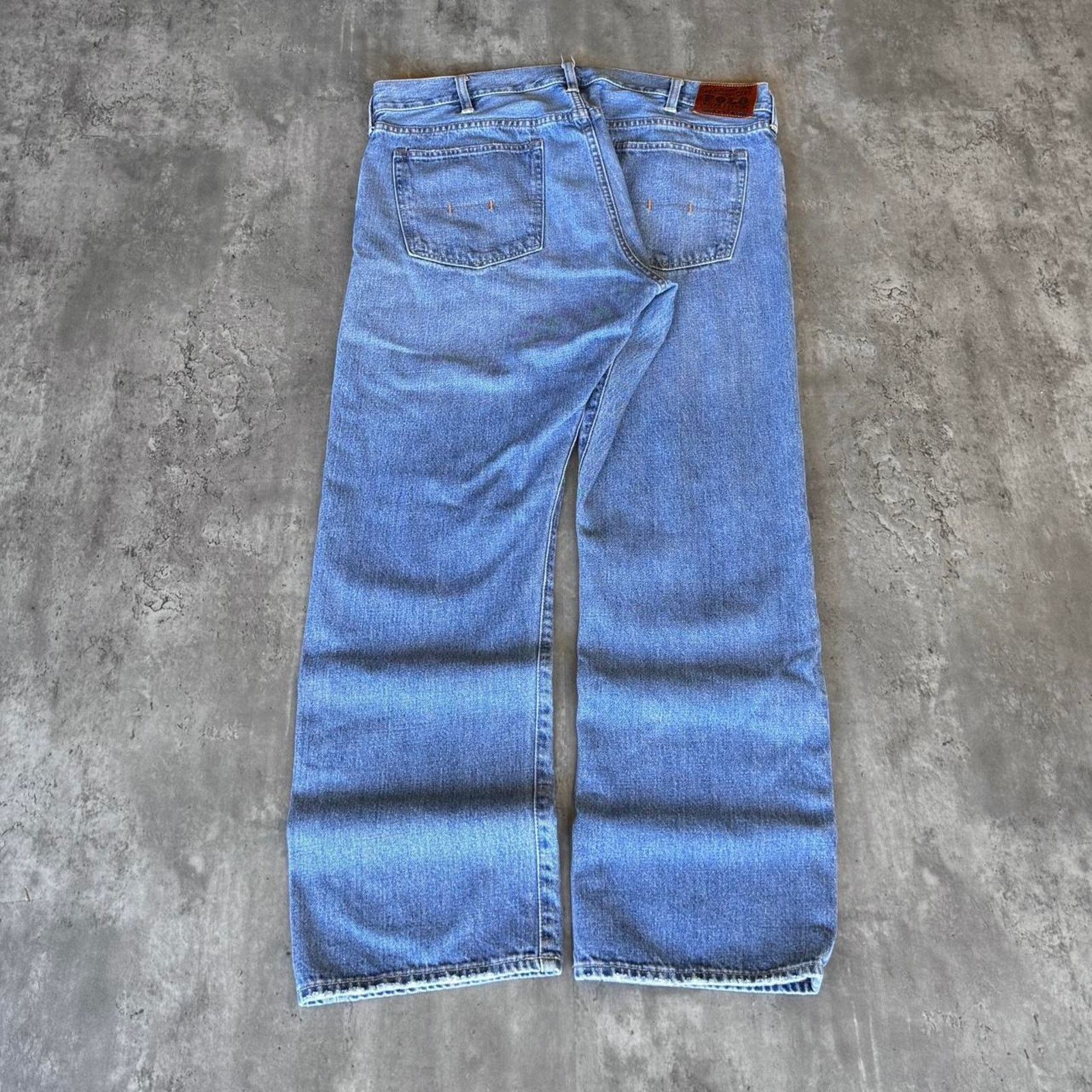 Polo Ralph Lauren × Vintage Vintage Y2K Polo Ralph Lauren Embroidered Denim Jeans Size US 38 / EU 54 - 1 Thumbnail