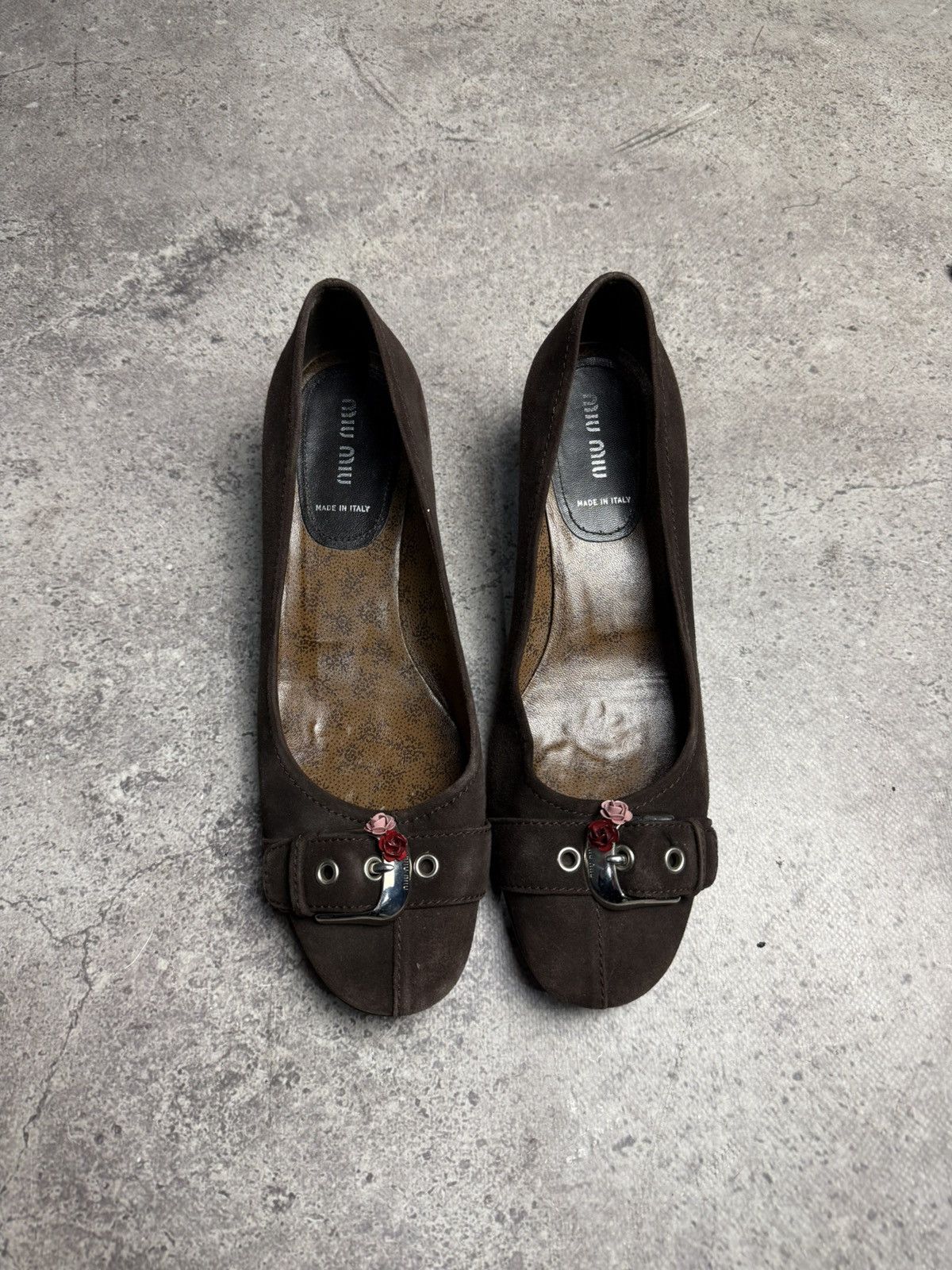 Miu Miu Miu Miu Kitten Heels Pumps Brown Y2k Size US 9 / IT 39 - 2 Thumbnail